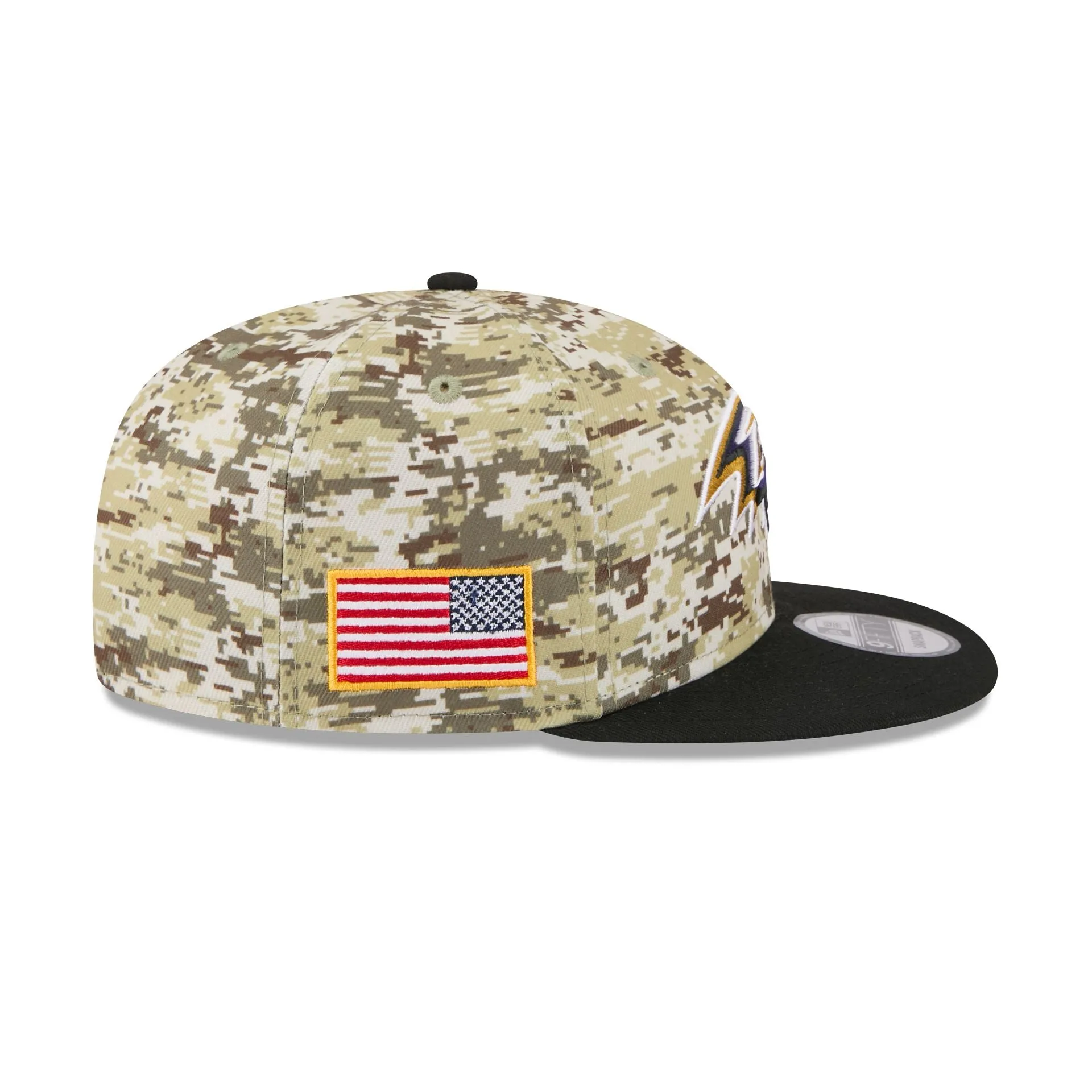 Baltimore Ravens 2025 Salute to Service Fan Gear 9FIFTY Snapback Hat sold by New Era product image thumbnail 4