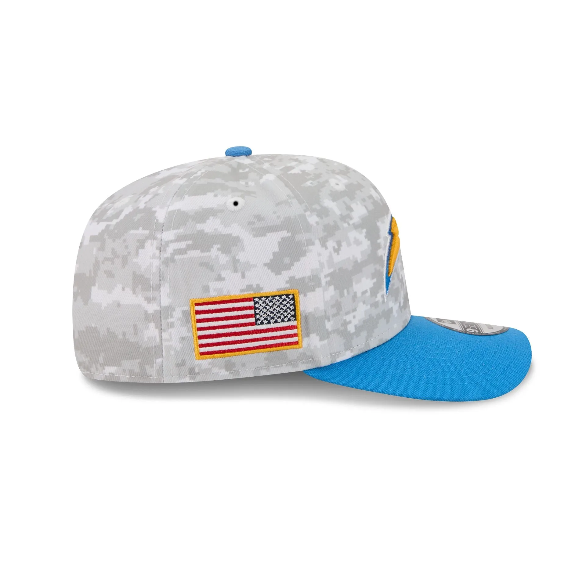 Los Angeles Chargers 2025 Salute to Service Fan Gear 9SEVENTY Stretch-Snap Hat sold by New Era product image thumbnail 4