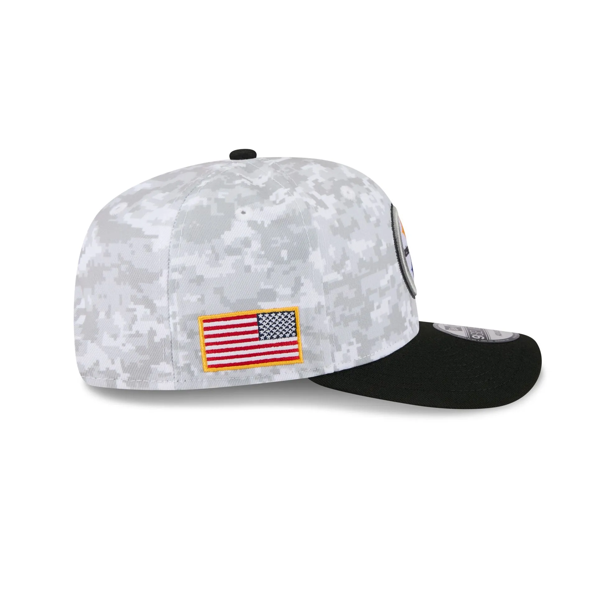 Pittsburgh Steelers 2025 Salute to Service Fan Gear 9SEVENTY Stretch-Snap Hat sold by New Era product image thumbnail 4