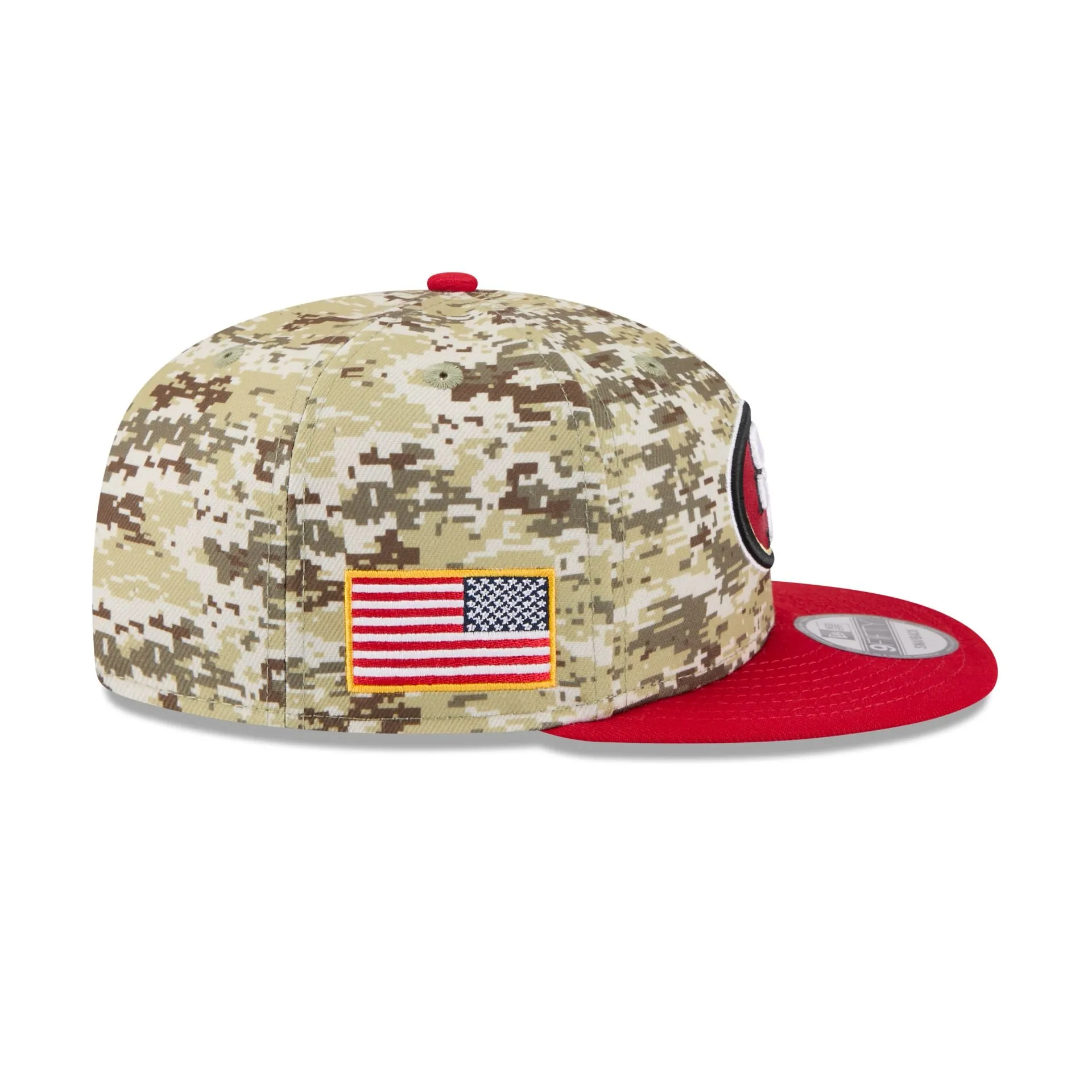 San Francisco 49ers 2025 Salute to Service Fan Gear 9FIFTY Snapback Hat sold by New Era product image thumbnail 4