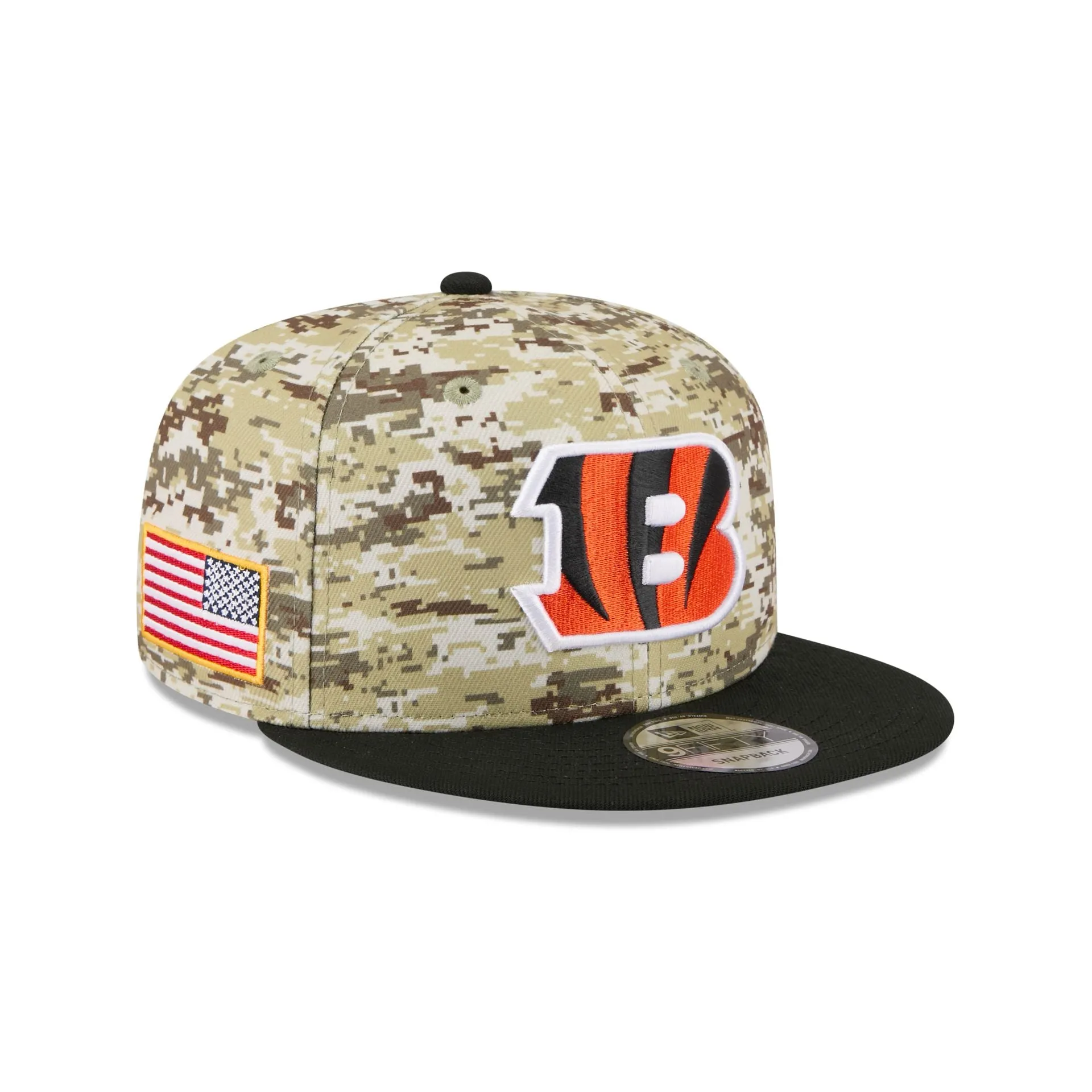 Cincinnati Bengals 2025 Salute to Service Fan Gear 9FIFTY Snapback Hat sold by New Era