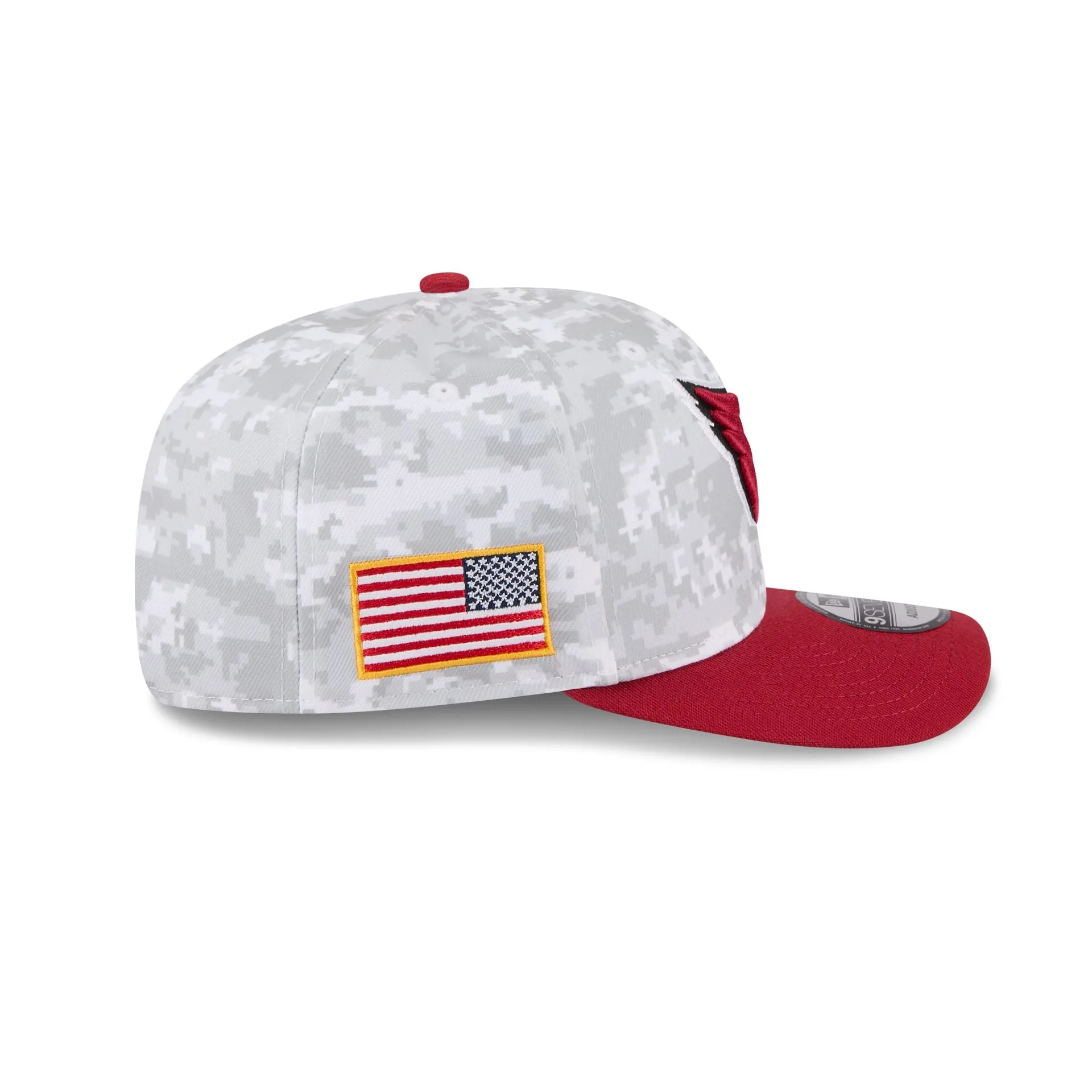 Arizona Cardinals 2025 Salute to Service Fan Gear 9SEVENTY Stretch-Snap Hat sold by New Era product image thumbnail 4