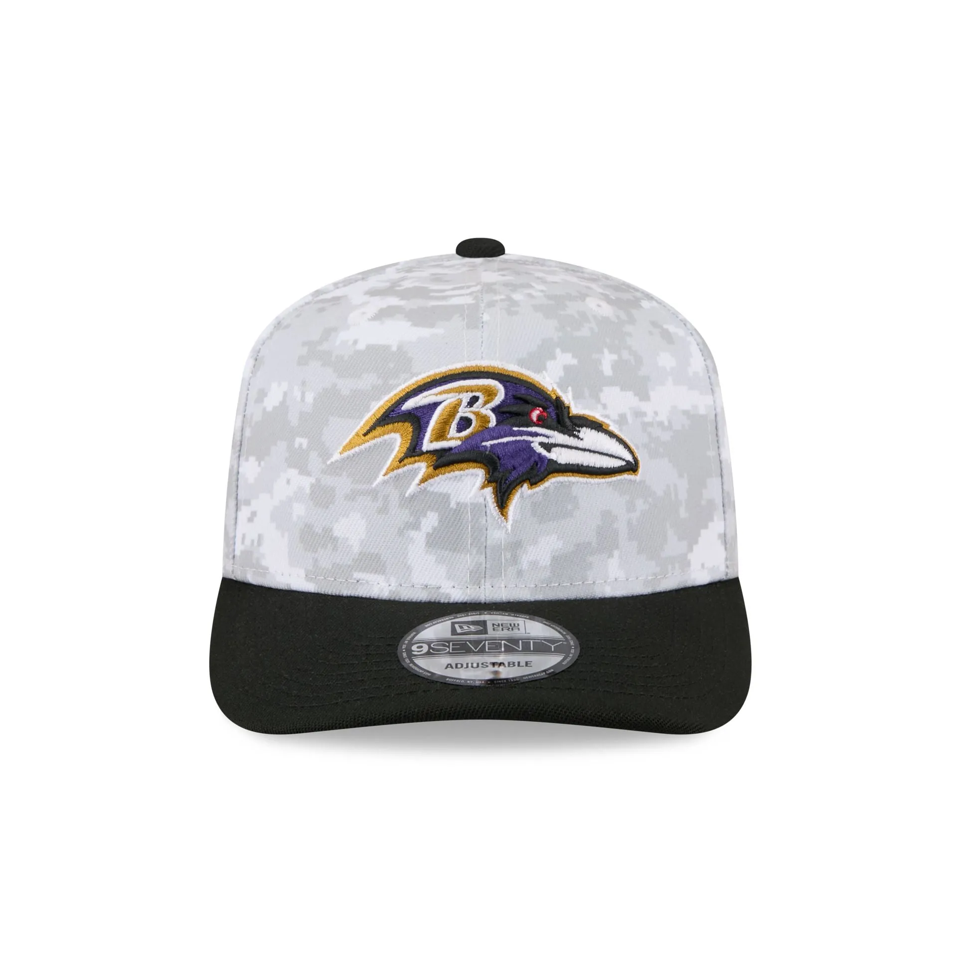 Baltimore Ravens 2025 Salute to Service Fan Gear 9SEVENTY Stretch-Snap Hat sold by New Era product image thumbnail 2