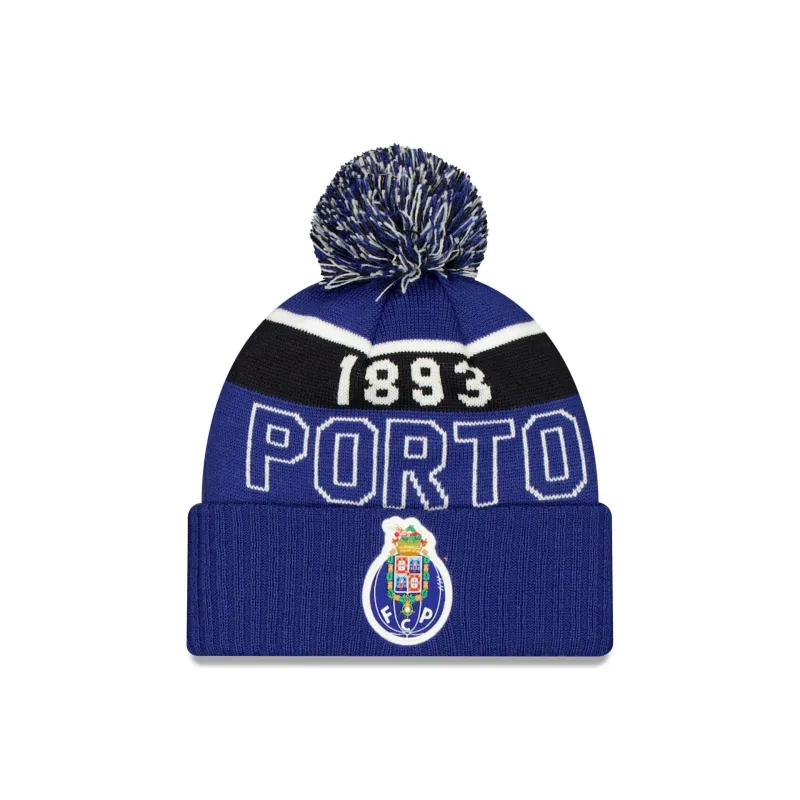 FC Porto Blue Pom Knit Hat sold by New Era