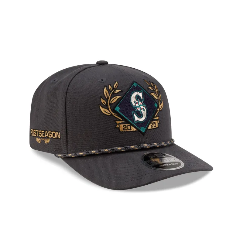 Seattle Mariners 2025 ALDS Locker Room 9SEVENTY Stretch-Snap Hat sold by New Era