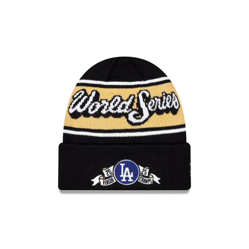 Los Angeles Dodgers 2025 League Championship Series Locker Room Beanie Hat sold by New Era