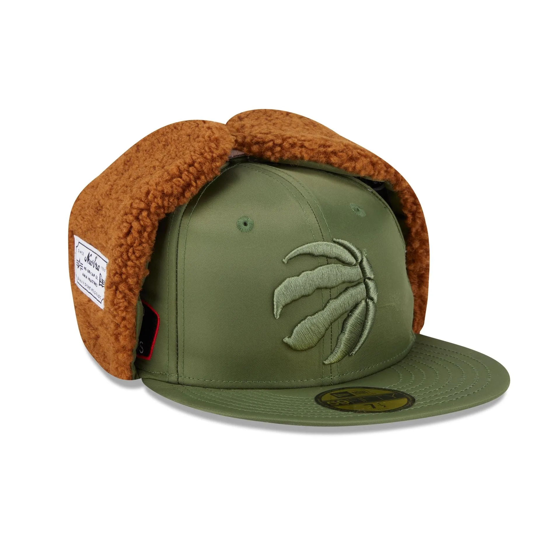 Alpha Industries x Toronto Raptors Olive Green Dog Ear 59FIFTY Fitted Hat sold by New Era product image thumbnail 3