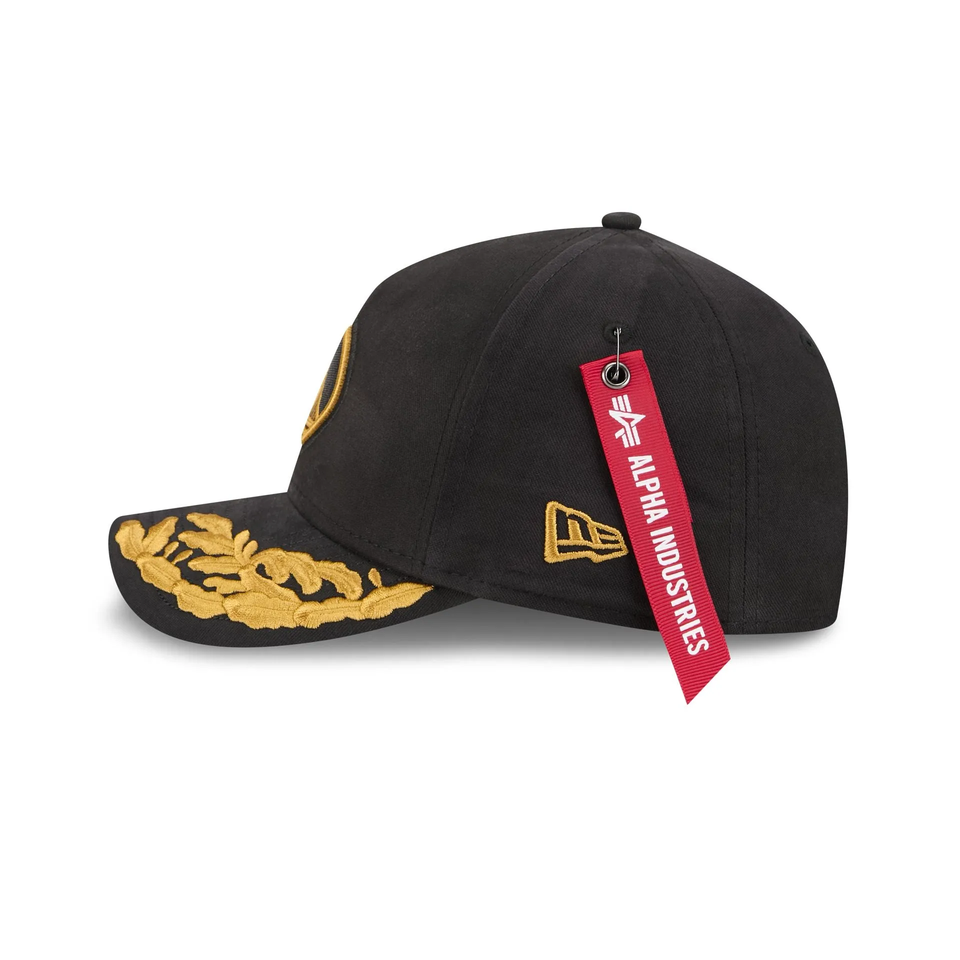 Alpha Industries x Golden State Warriors Black 9FORTY M-Crown A-Frame Snapback Hat sold by New Era product image thumbnail 4
