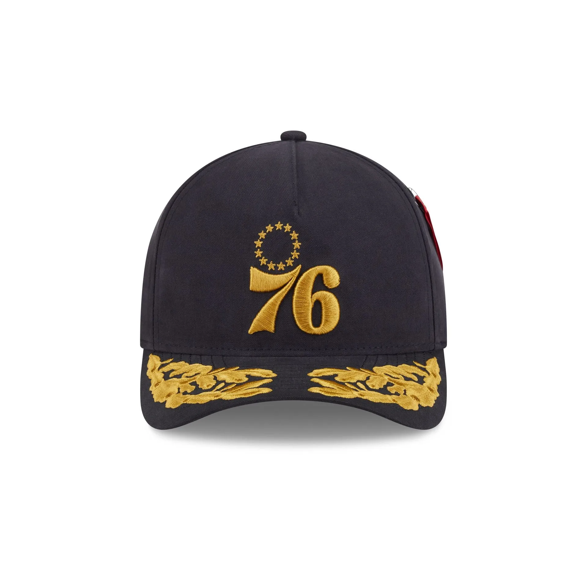 Alpha Industries x Philadelphia 76ers Black 9FORTY M-Crown A-Frame Snapback Hat sold by New Era product image thumbnail 2