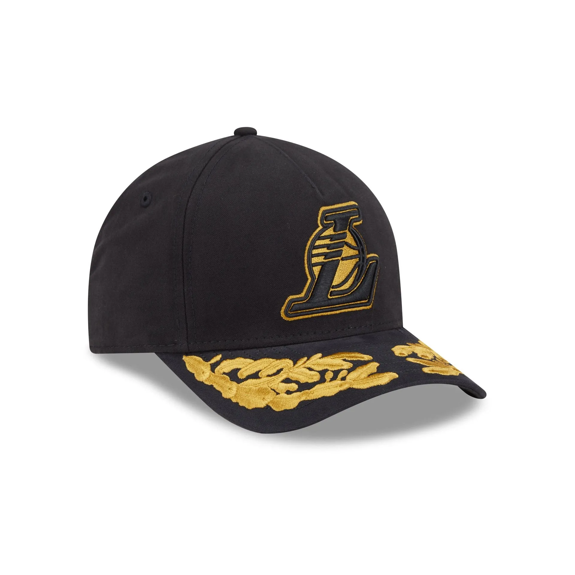Alpha Industries x Los Angeles Lakers Black 9FORTY M-Crown A-Frame Snapback Hat sold by New Era product image thumbnail 3