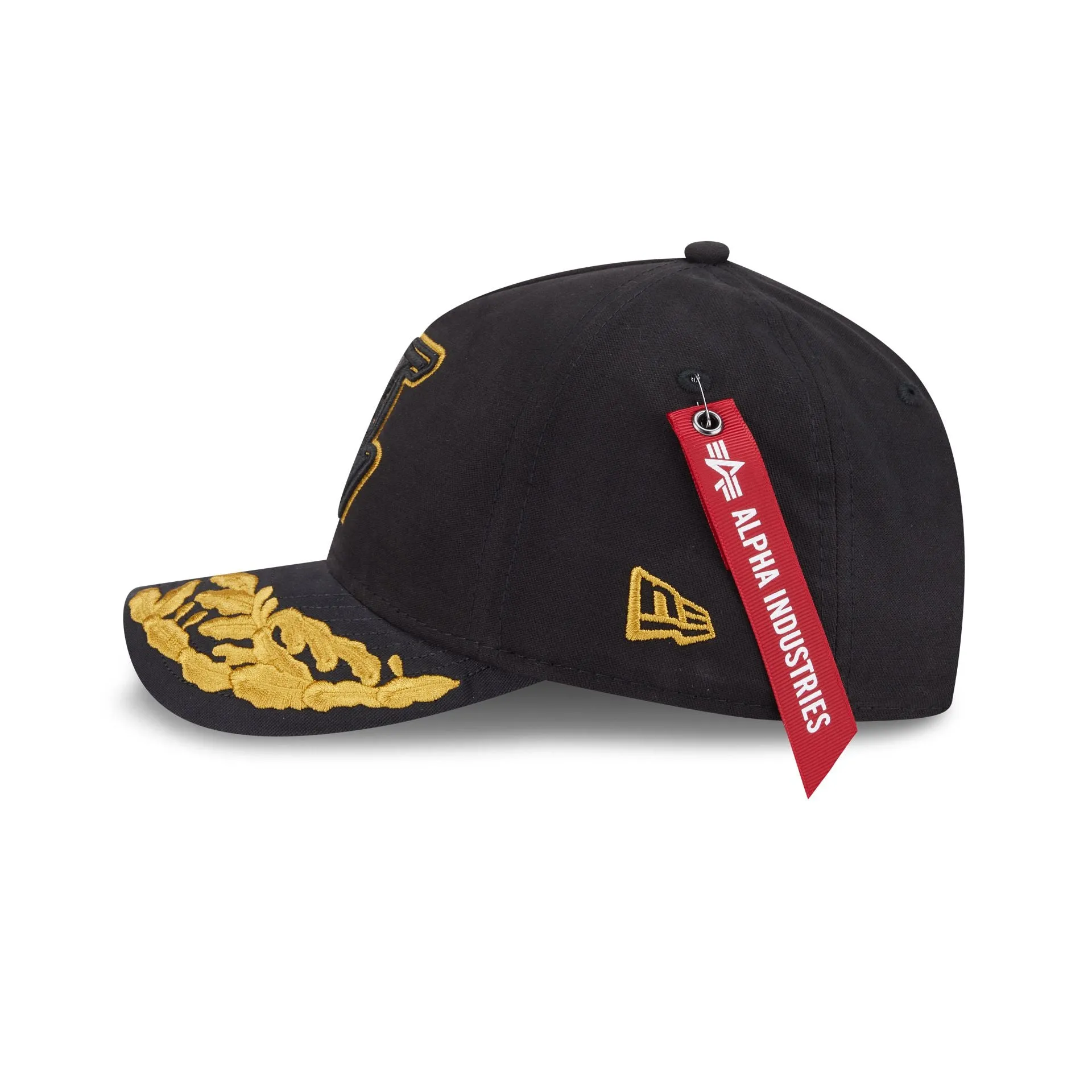 Alpha Industries x Los Angeles Lakers Black 9FORTY M-Crown A-Frame Snapback Hat sold by New Era product image thumbnail 4