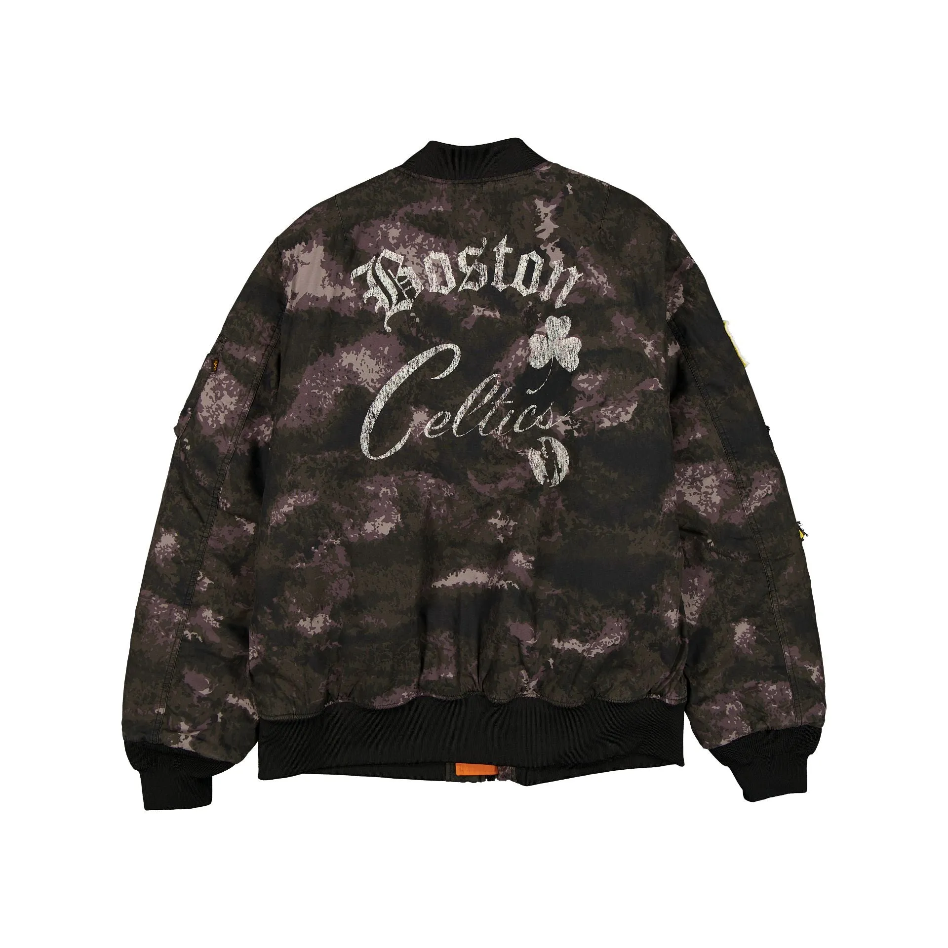 Alpha Industries x Boston Celtics Black Camo MA-1 Bomber Jacket sold by New Era product image thumbnail 4