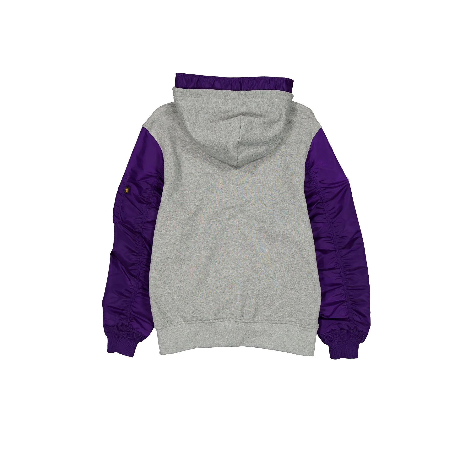 Alpha Industries x Los Angeles Lakers Gray MA-1 Full Zip Fleece Jacket sold by New Era product image thumbnail 3