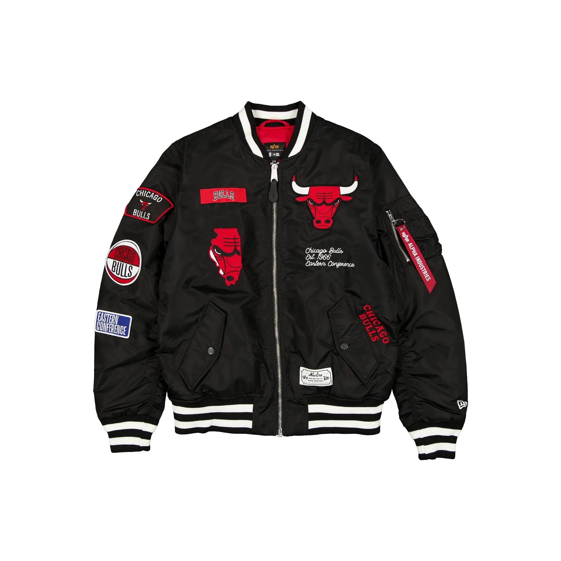Alpha Industries x Chicago Bulls Black MA-1 Bomber Jacket sold by New Era product image thumbnail 2