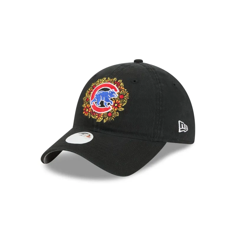 Chicago Cubs Day of the Dead Floral 9TWENTY Adjustable Hat sold by New Era
