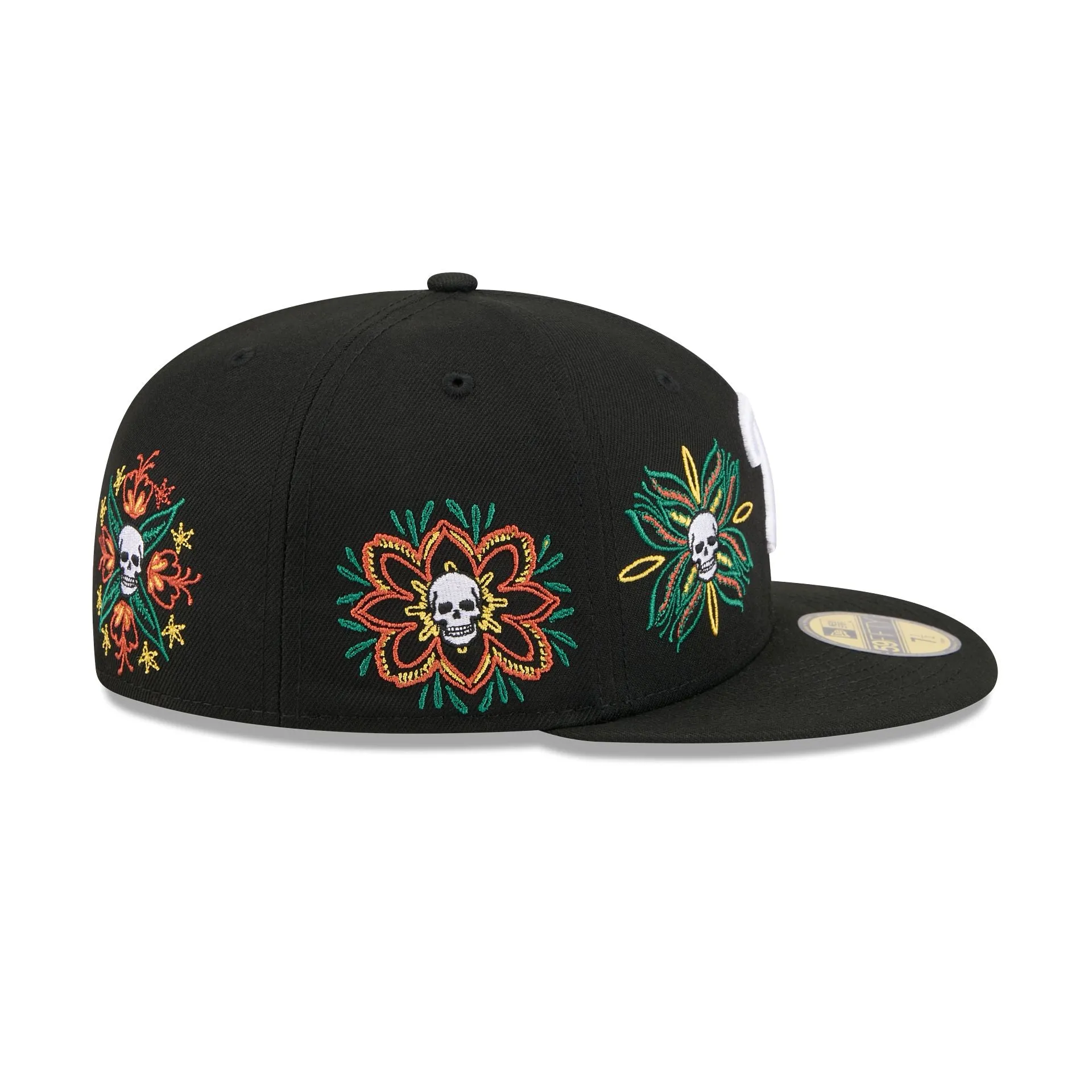 Philadelphia Phillies Day of the Dead Skull & Flowers 59FIFTY Fitted Hat sold by New Era product image thumbnail 4