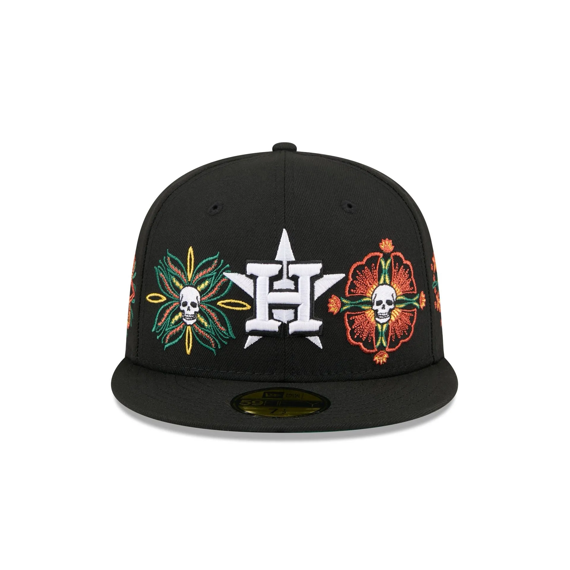 Houston Astros Day of the Dead Skull & Flowers 59FIFTY Fitted Hat sold by New Era product image thumbnail 2