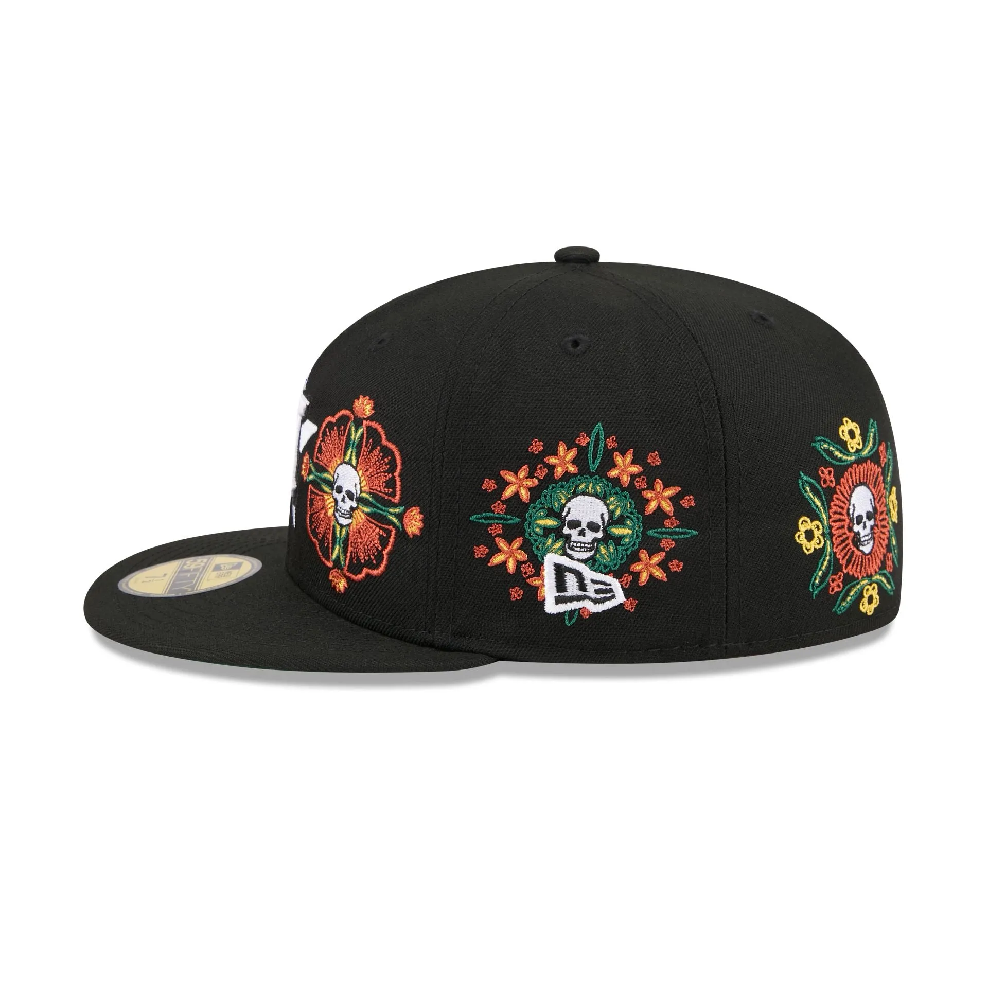 Houston Astros Day of the Dead Skull & Flowers 59FIFTY Fitted Hat sold by New Era product image thumbnail 5