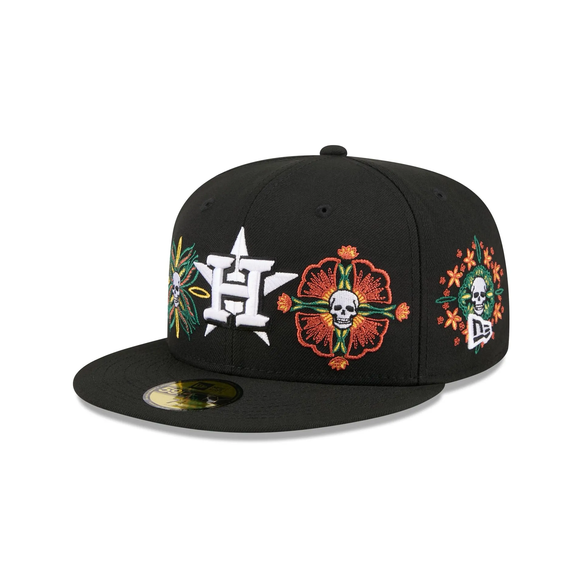 Houston Astros Day of the Dead Skull & Flowers 59FIFTY Fitted Hat sold by New Era product image thumbnail 3