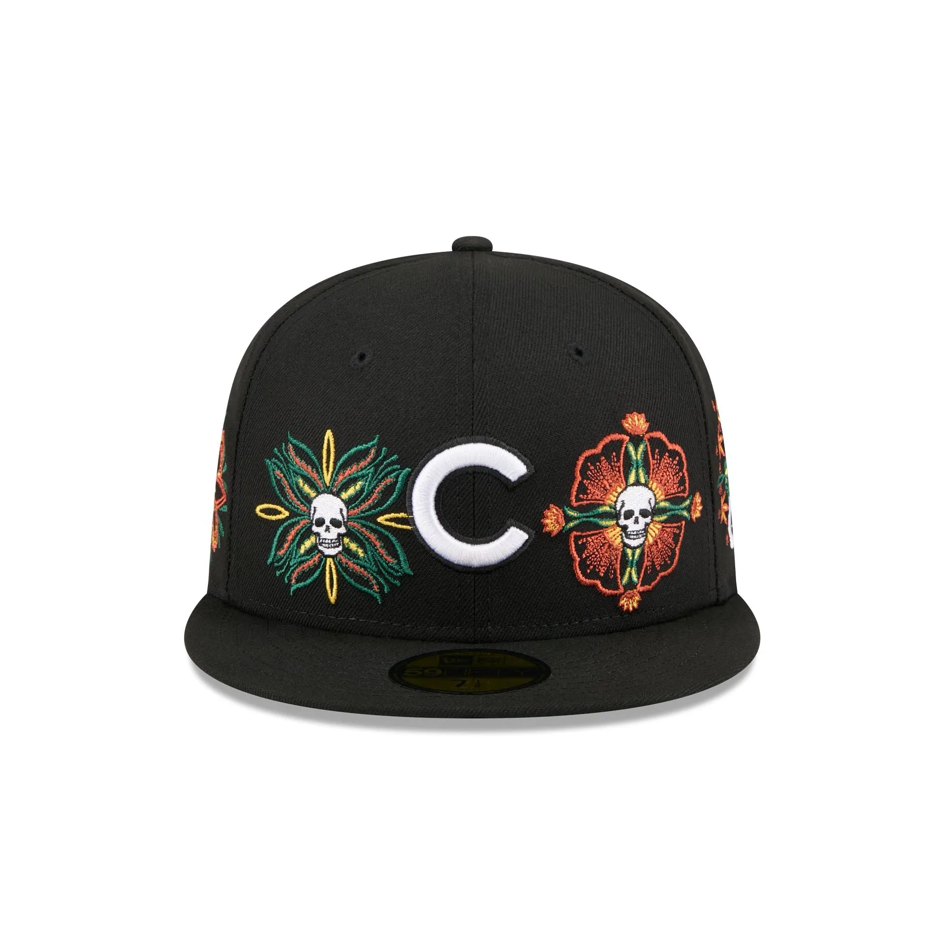 Chicago Cubs Day of the Dead Skull & Flowers 59FIFTY Fitted Hat sold by New Era product image thumbnail 2