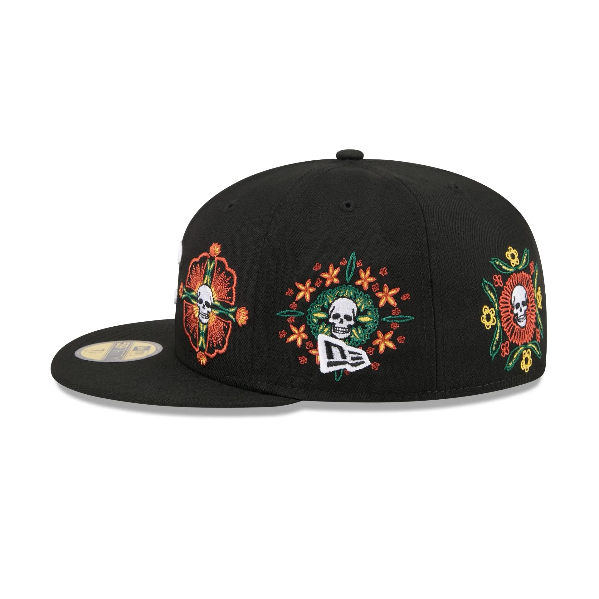 Chicago Cubs Day of the Dead Skull & Flowers 59FIFTY Fitted Hat sold by New Era product image thumbnail 5