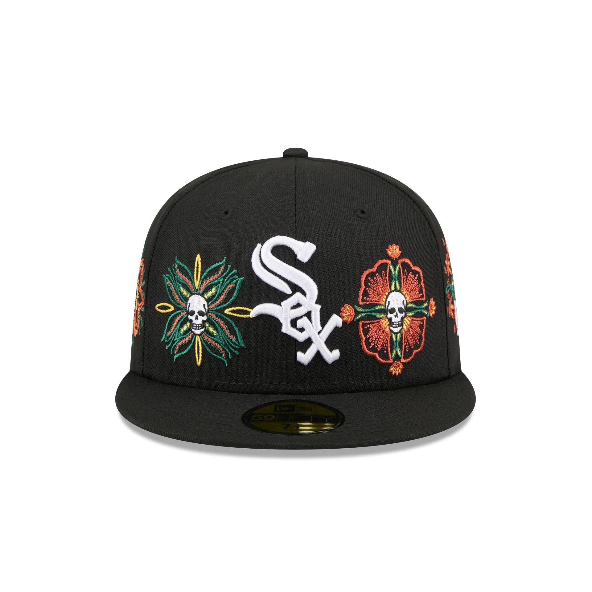 Chicago White Sox Day of the Dead Skull & Flowers 59FIFTY Fitted Hat sold by New Era product image thumbnail 2