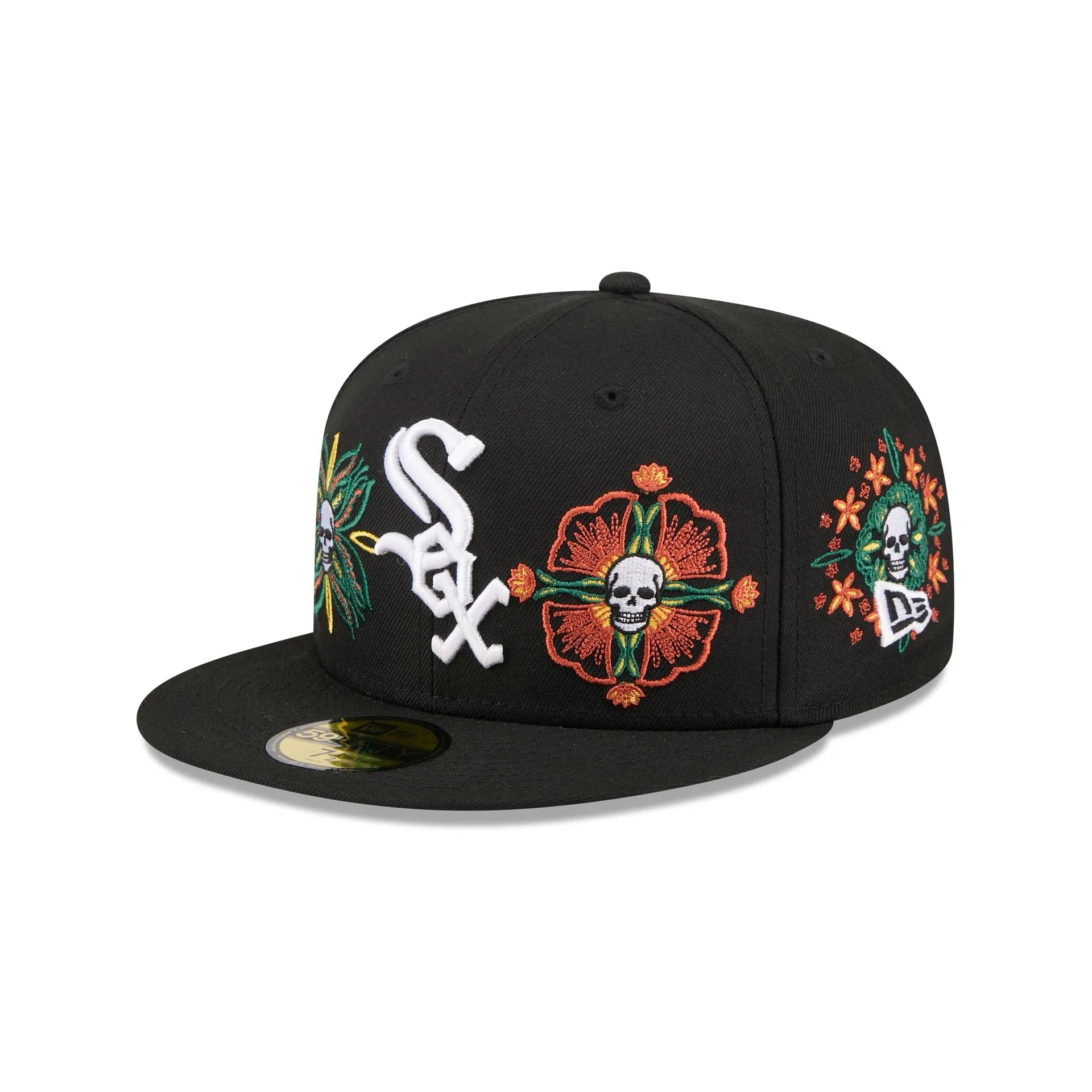 Chicago White Sox Day of the Dead Skull & Flowers 59FIFTY Fitted Hat sold by New Era product image thumbnail 3