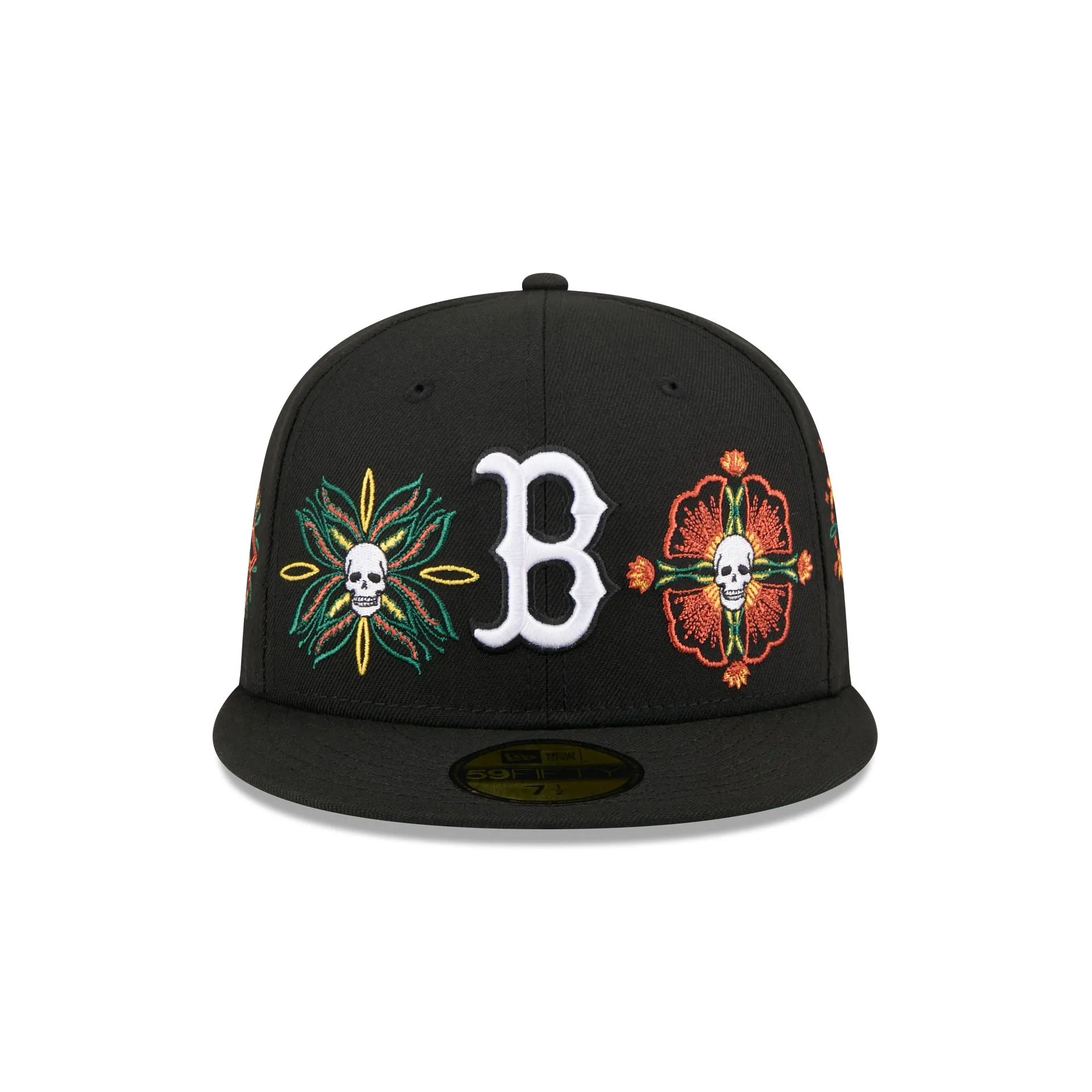 Boston Red Sox Day of the Dead Skull & Flowers 59FIFTY Fitted Hat sold by New Era product image thumbnail 2