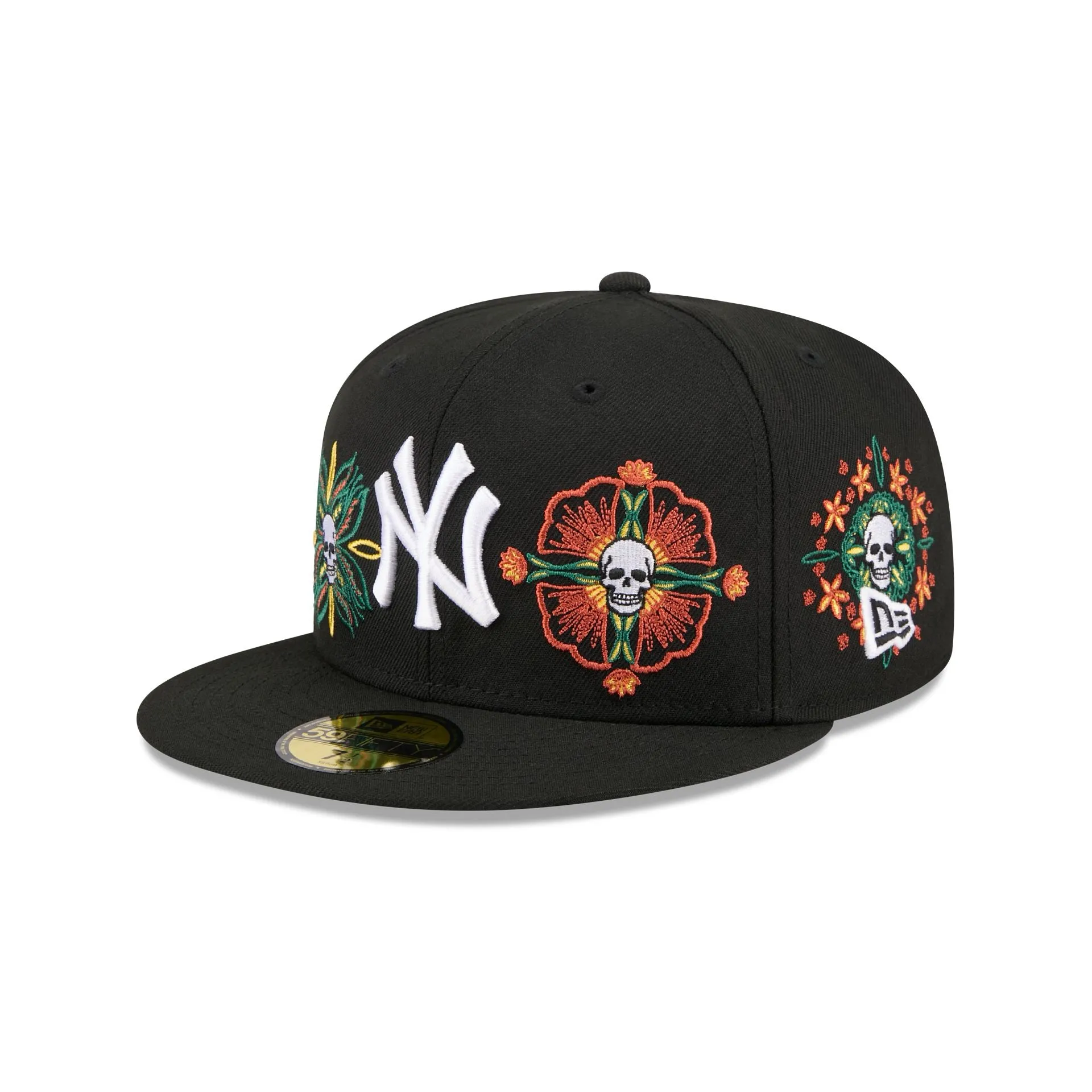 New York Yankees Day of the Dead Skull & Flowers 59FIFTY Fitted Hat sold by New Era product image thumbnail 3