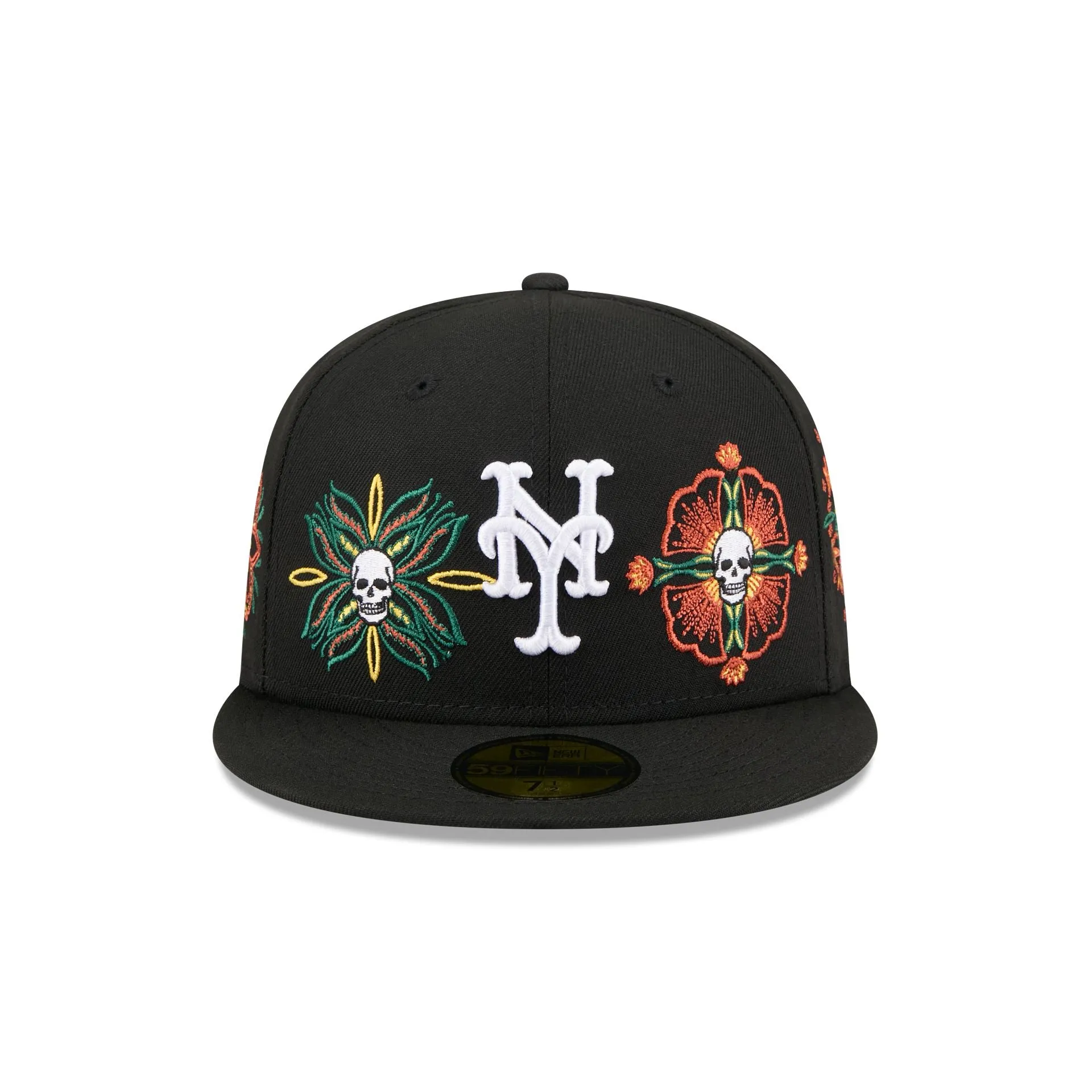 New York Mets Day of the Dead Skull & Flowers 59FIFTY Fitted Hat sold by New Era product image thumbnail 2