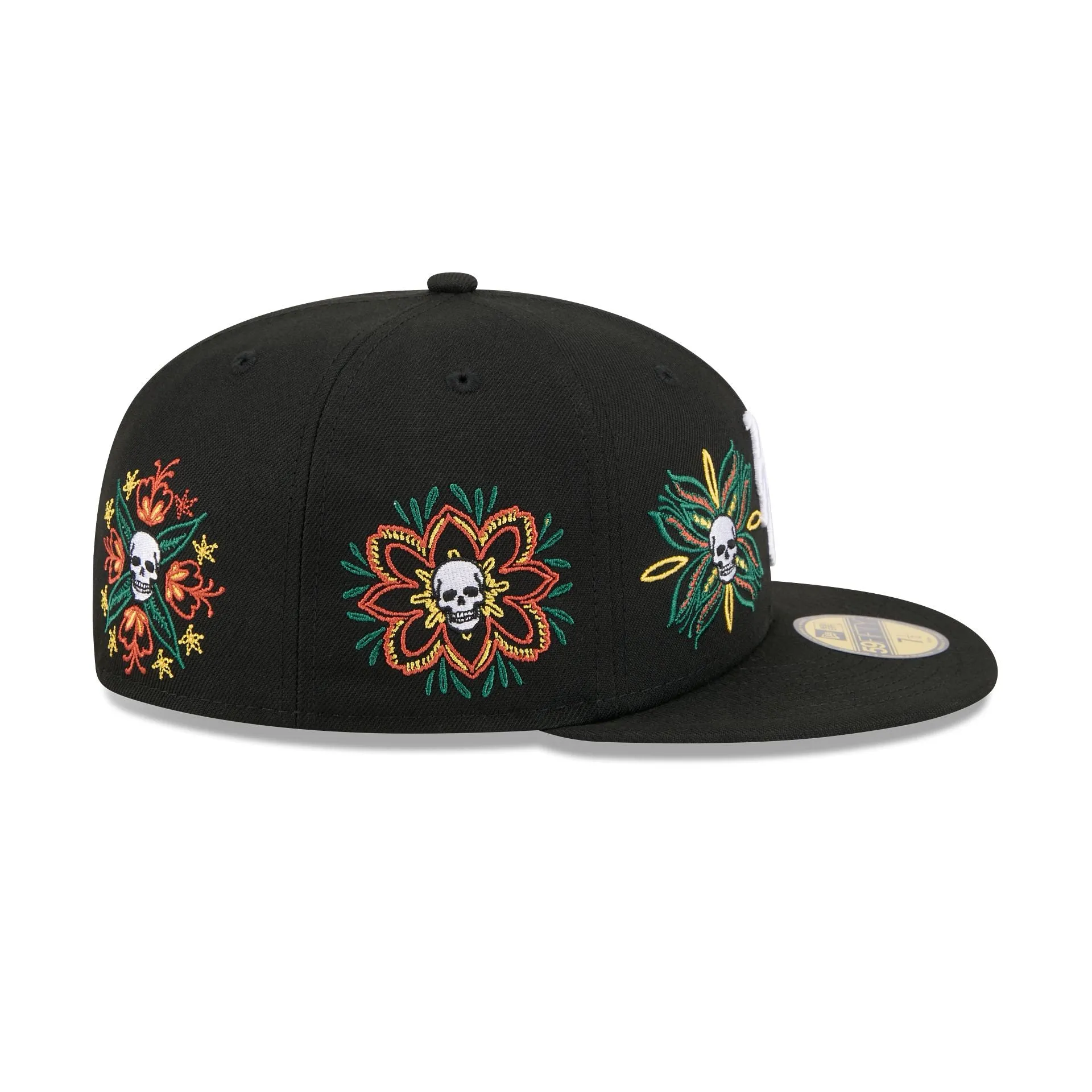 New York Mets Day of the Dead Skull & Flowers 59FIFTY Fitted Hat sold by New Era product image thumbnail 4