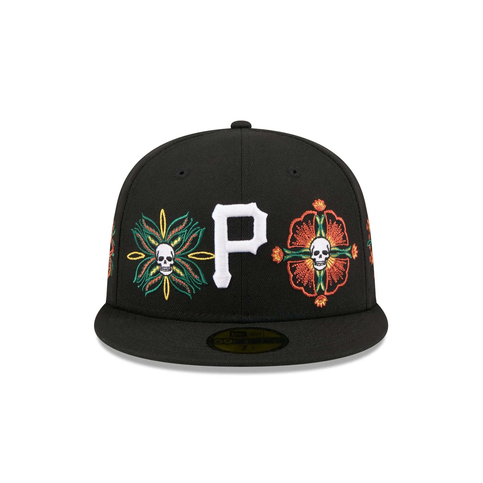 Pittsburgh Pirates Day of the Dead Skull & Flowers 59FIFTY Fitted Hat sold by New Era product image thumbnail 2