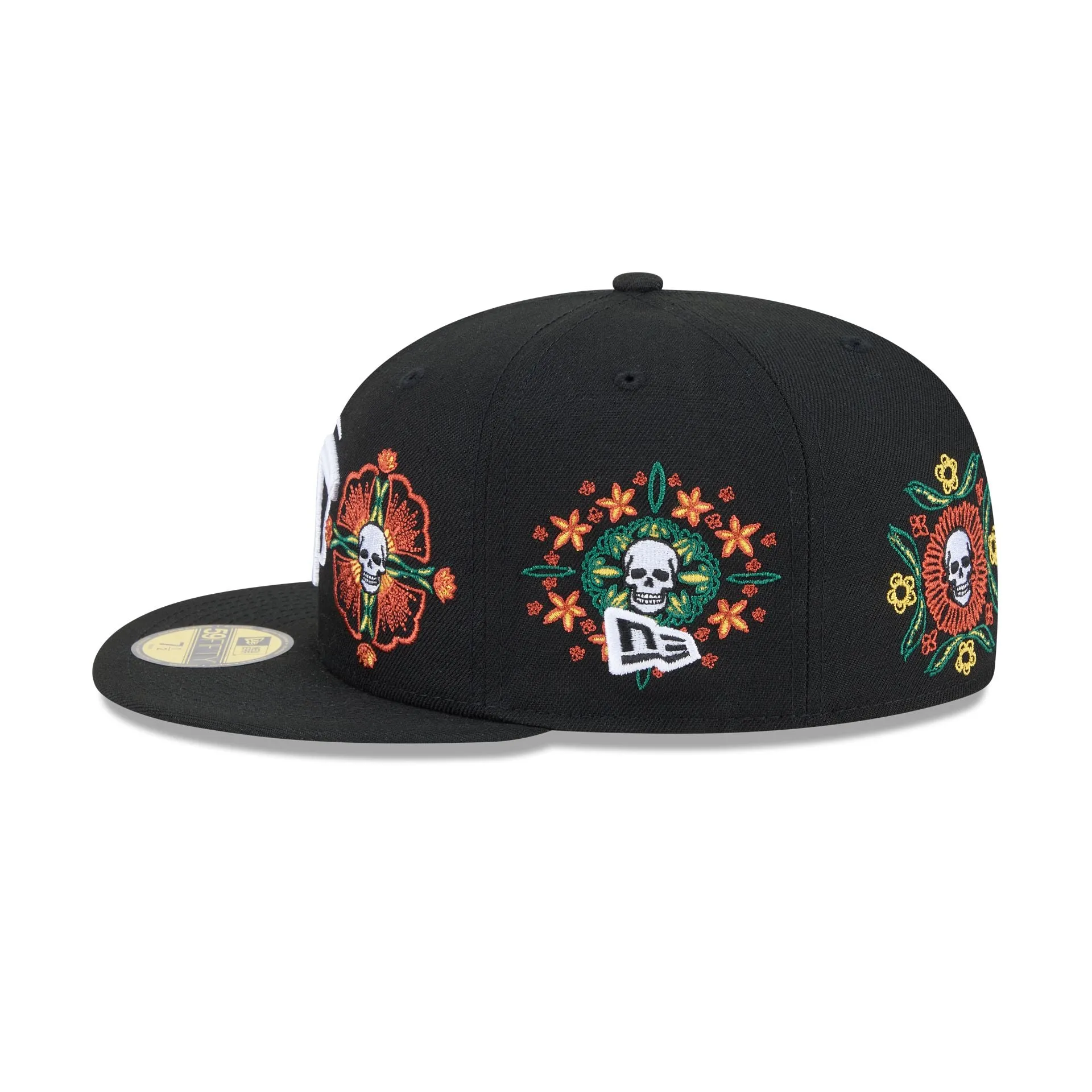 Olmecas de Tabasco Day of the Dead Skull & Flowers 59FIFTY Fitted Hat sold by New Era product image thumbnail 5