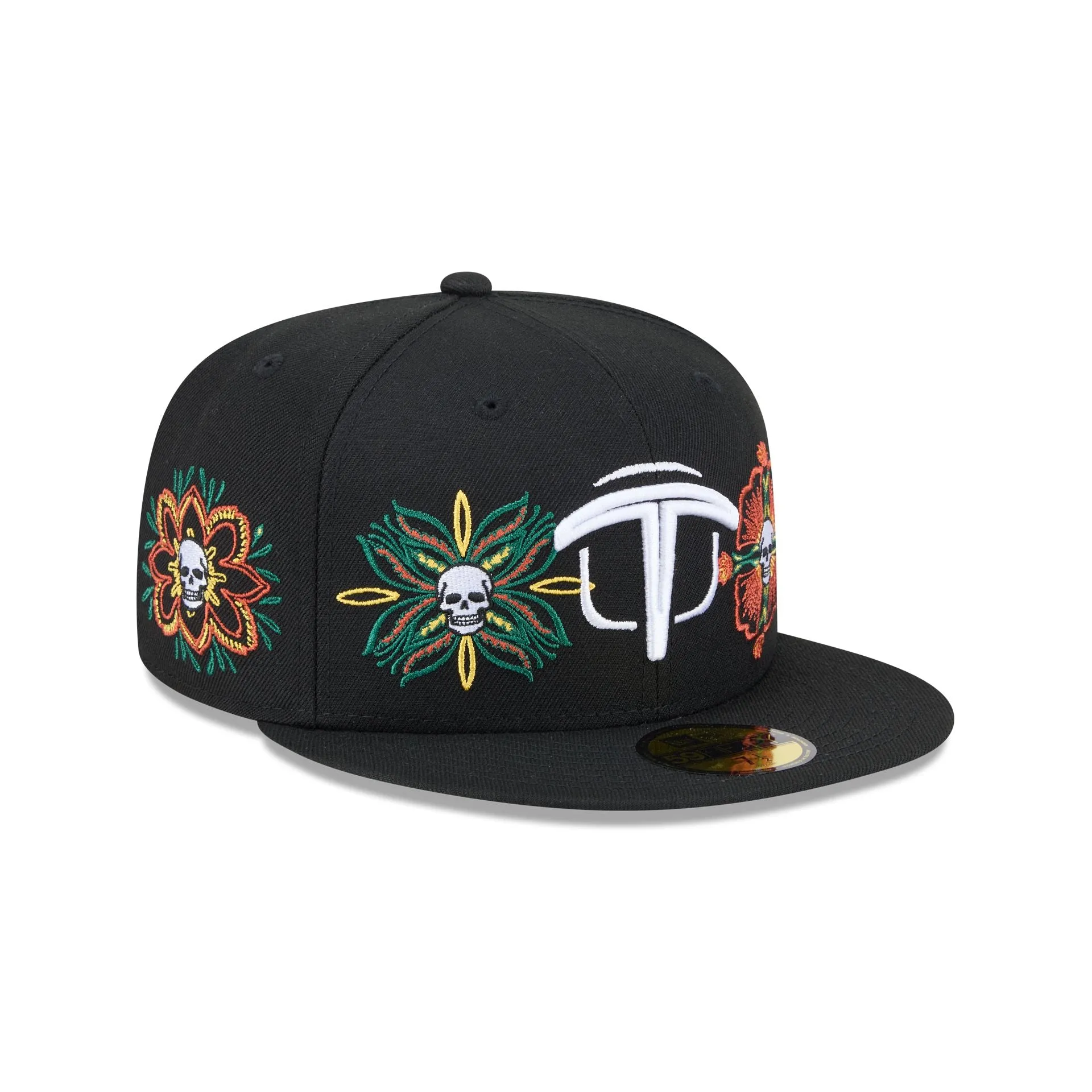 Olmecas de Tabasco Day of the Dead Skull & Flowers 59FIFTY Fitted Hat sold by New Era