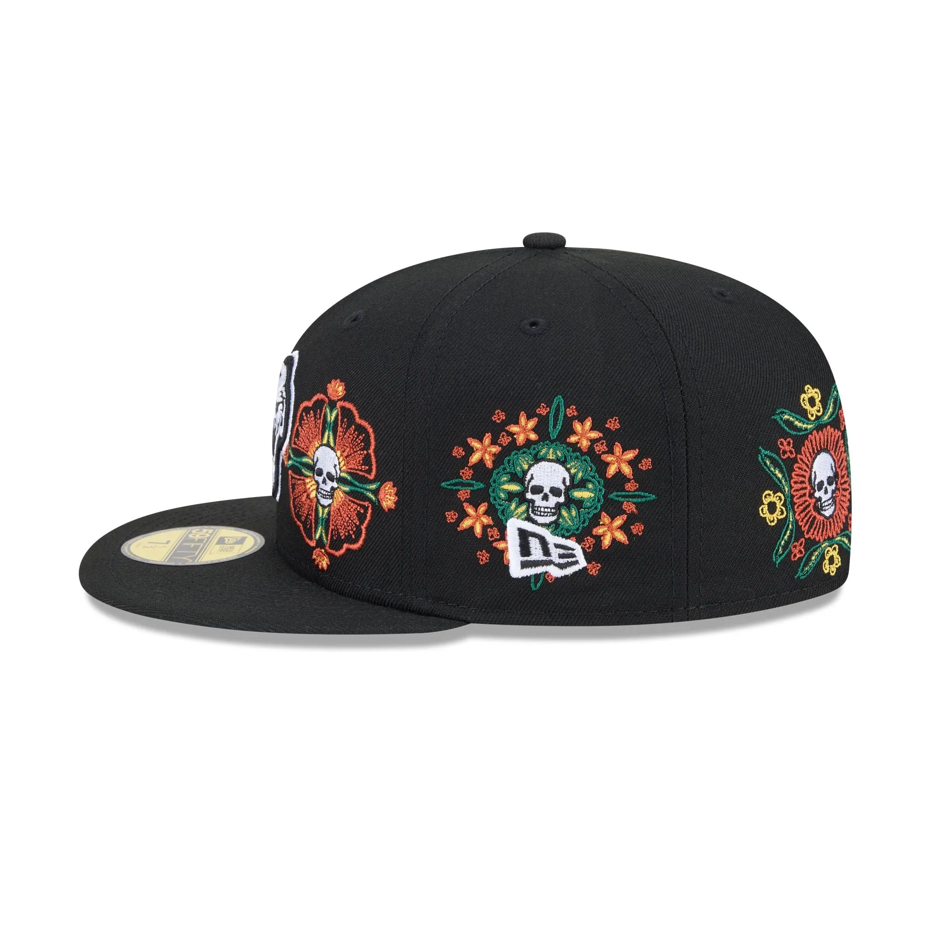 Tigres de Quintana Roo Day of the Dead Skull & Flowers 59FIFTY Fitted Hat sold by New Era product image thumbnail 5