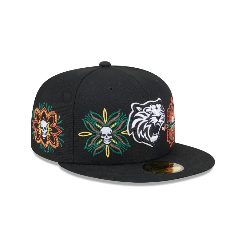 Tigres de Quintana Roo Day of the Dead Skull & Flowers 59FIFTY Fitted Hat sold by New Era