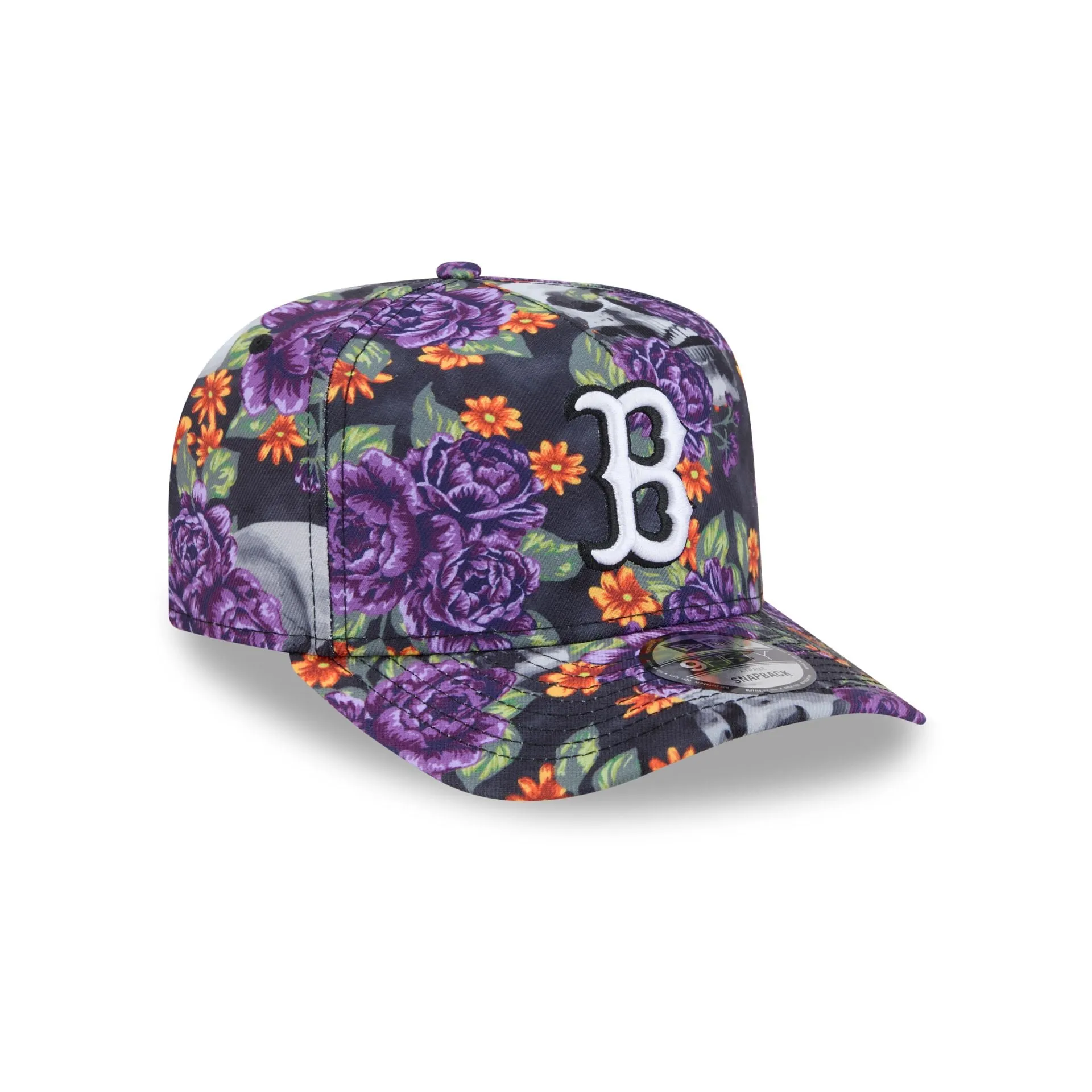 Boston Red Sox Day of the Dead Skull & Roses 9FIFTY A-Frame Snapback sold by New Era product image thumbnail 3