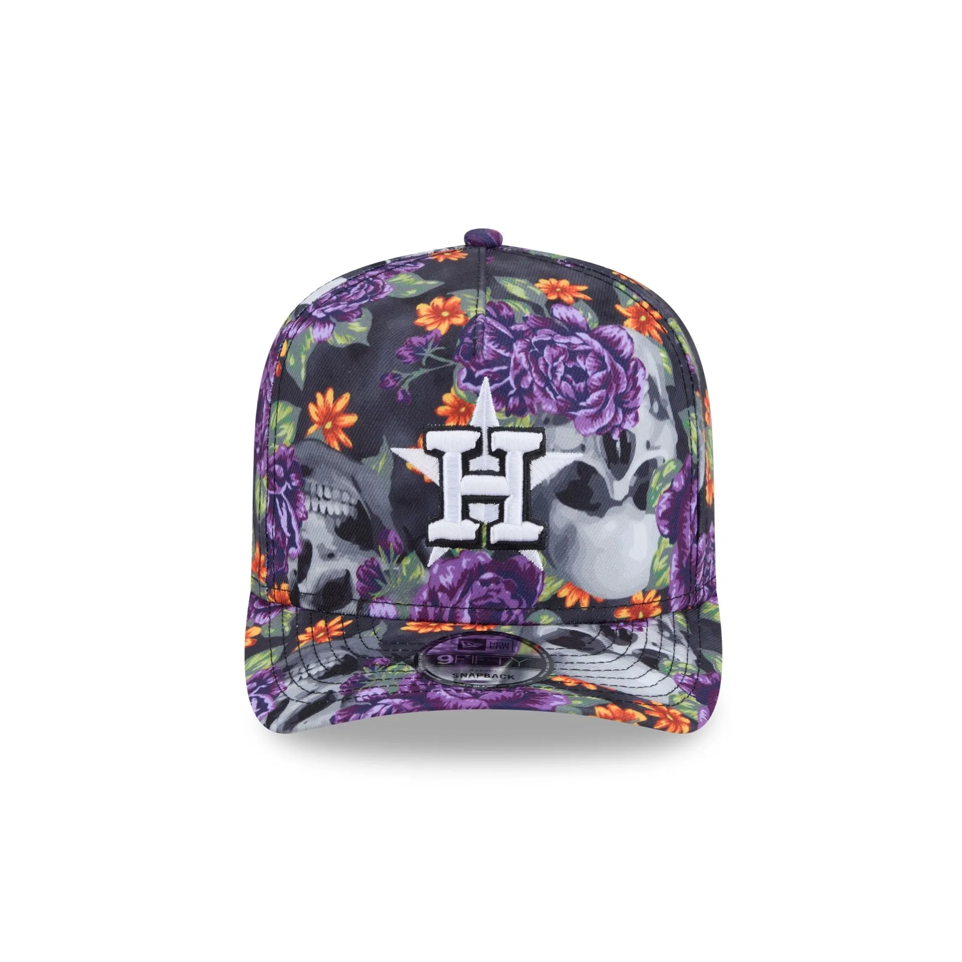 Houston Astros Day of the Dead Skull & Roses 9FIFTY A-Frame Snapback sold by New Era product image thumbnail 2