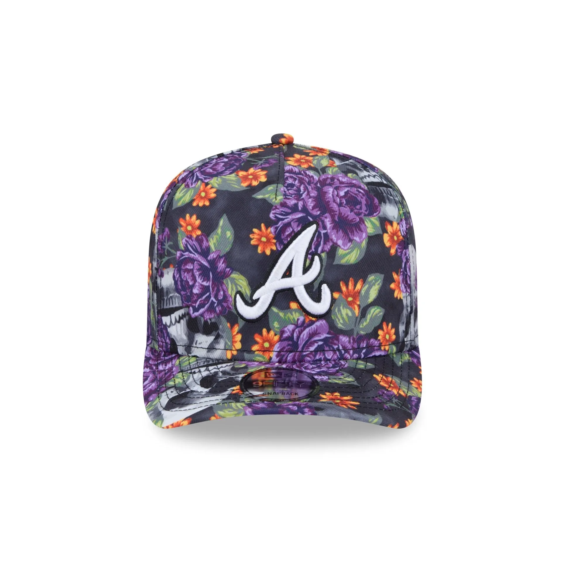 Atlanta Braves Day of the Dead Skull & Roses 9FIFTY A-Frame Snapback sold by New Era product image thumbnail 2