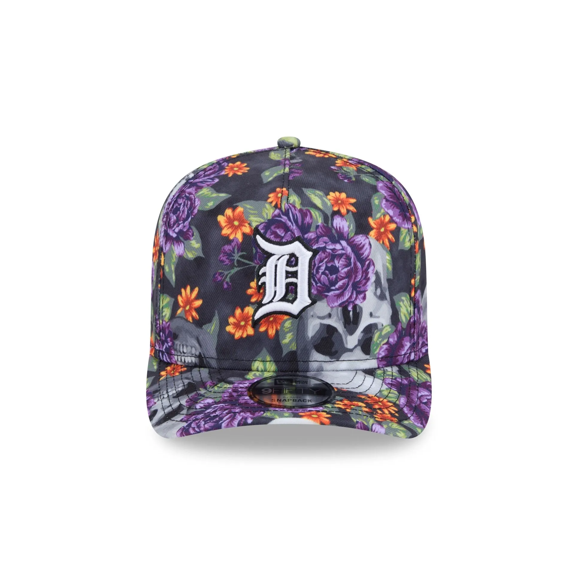 Detroit Tigers Day of the Dead Skull & Roses 9FIFTY A-Frame Snapback sold by New Era product image thumbnail 2