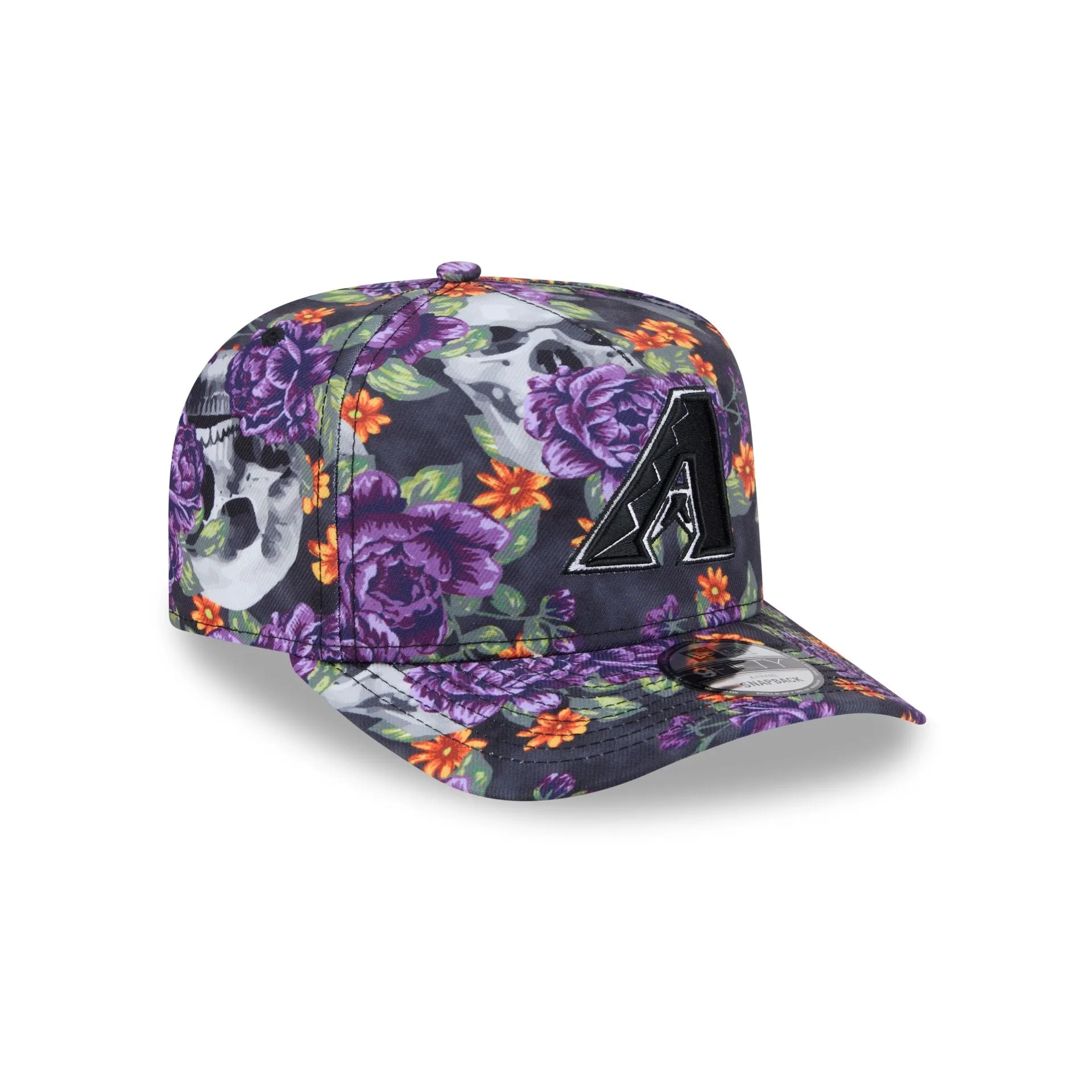 Arizona Diamondbacks Day of the Dead Skull & Roses 9FIFTY A-Frame Snapback sold by New Era product image thumbnail 3