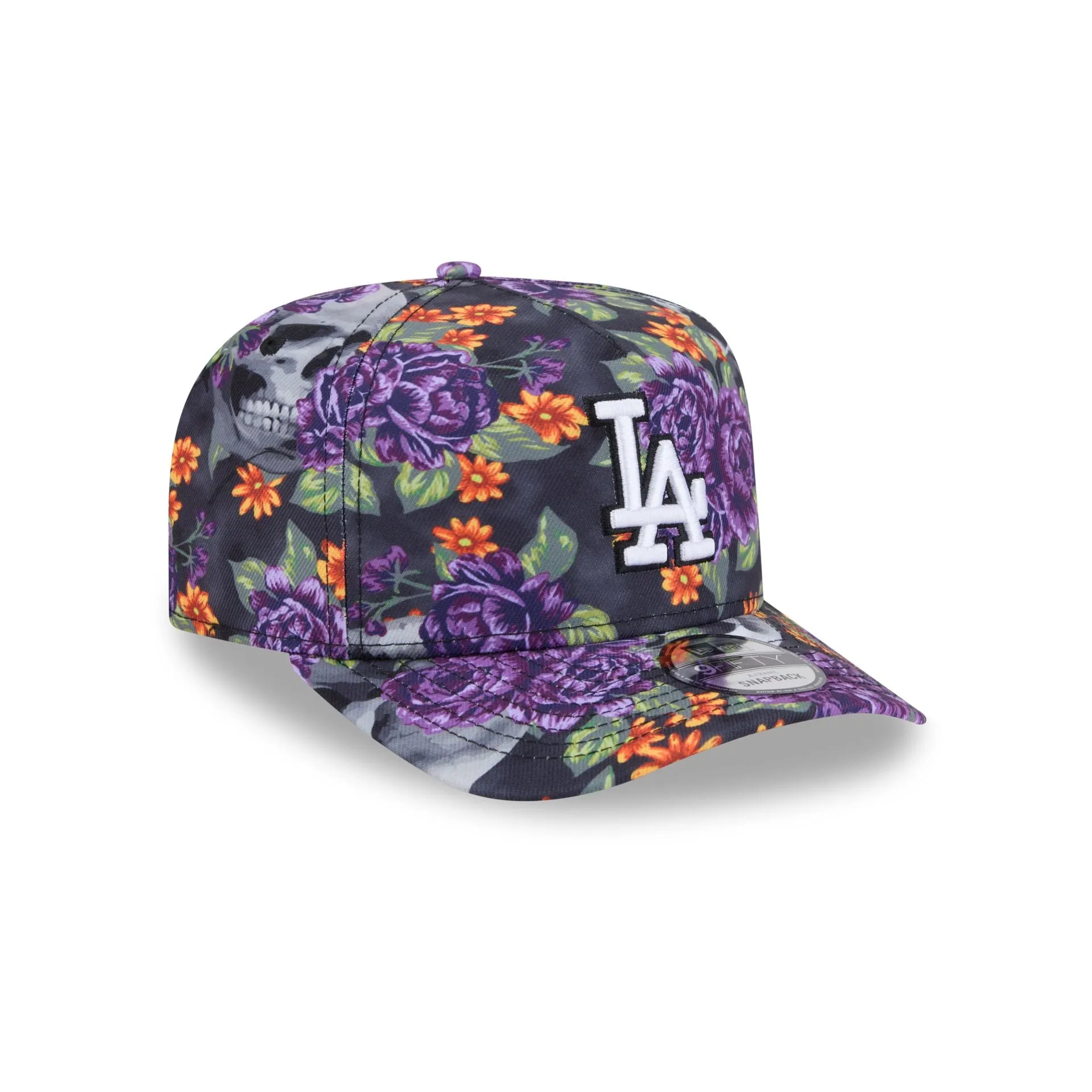 Los Angeles Dodgers Day of the Dead Skull & Roses 9FIFTY A-Frame Snapback sold by New Era product image thumbnail 3