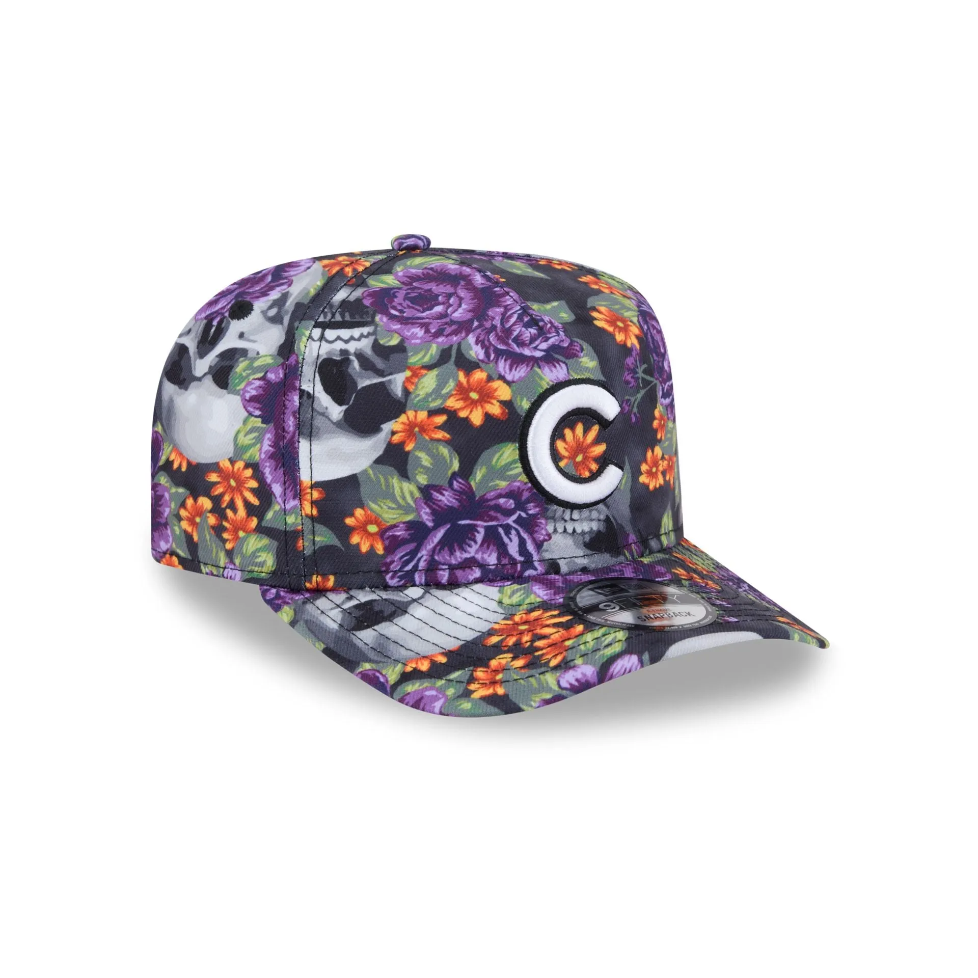 Chicago Cubs Day of the Dead Skull & Roses 9FIFTY A-Frame Snapback sold by New Era product image thumbnail 3