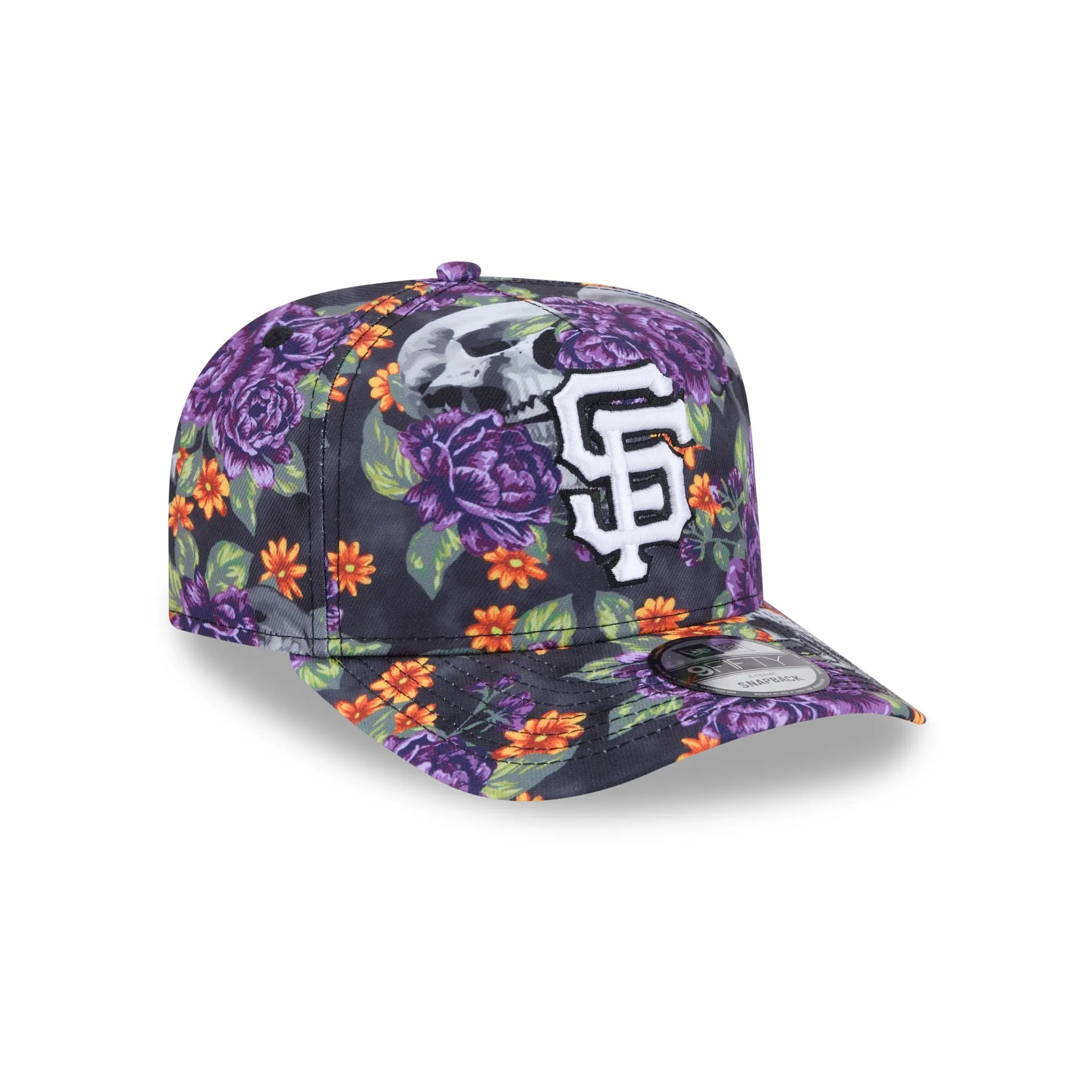 San Francisco Giants Day of the Dead Skull & Roses 9FIFTY A-Frame Snapback sold by New Era product image thumbnail 3