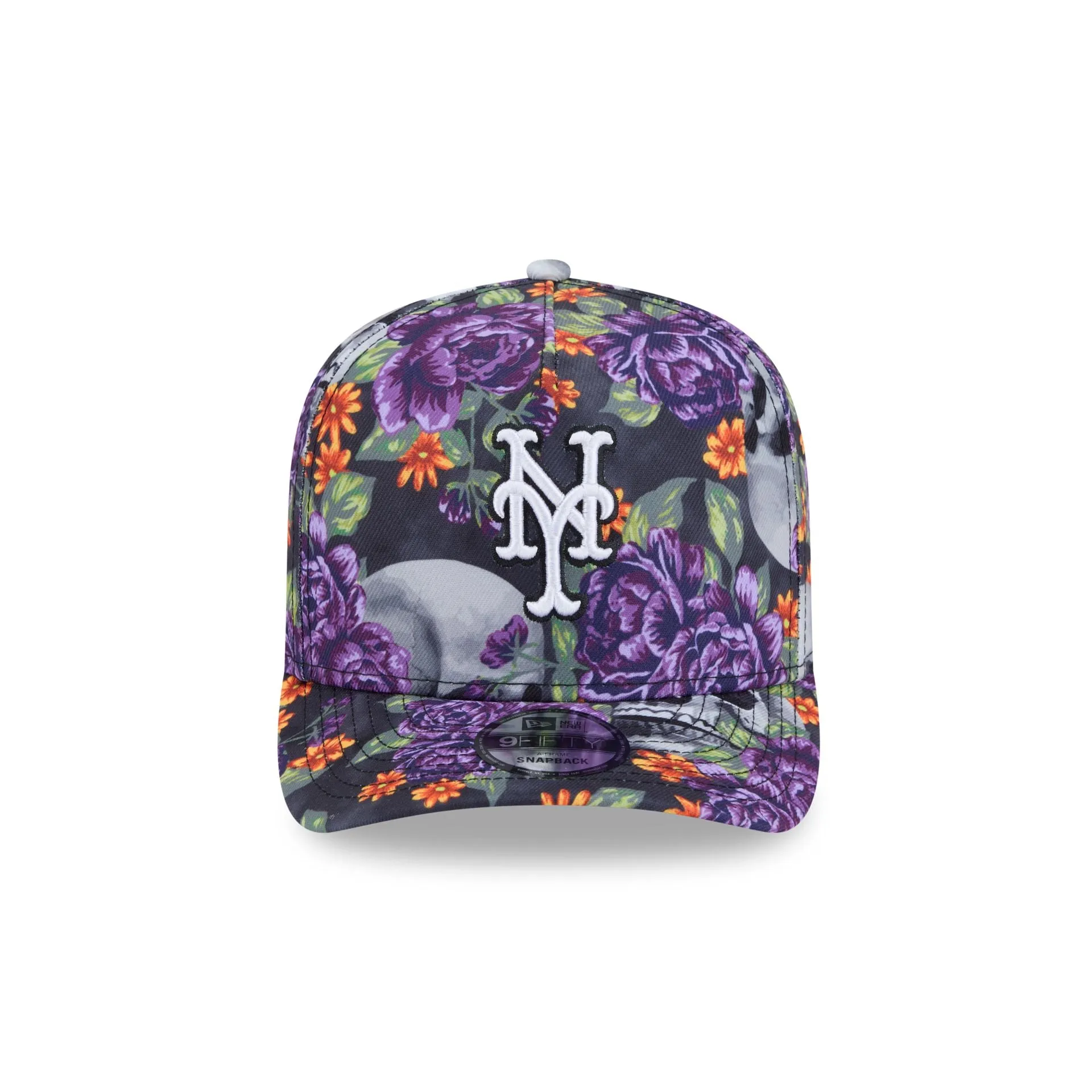 New York Mets Day of the Dead Skull & Roses 9FIFTY A-Frame Snapback sold by New Era product image thumbnail 2