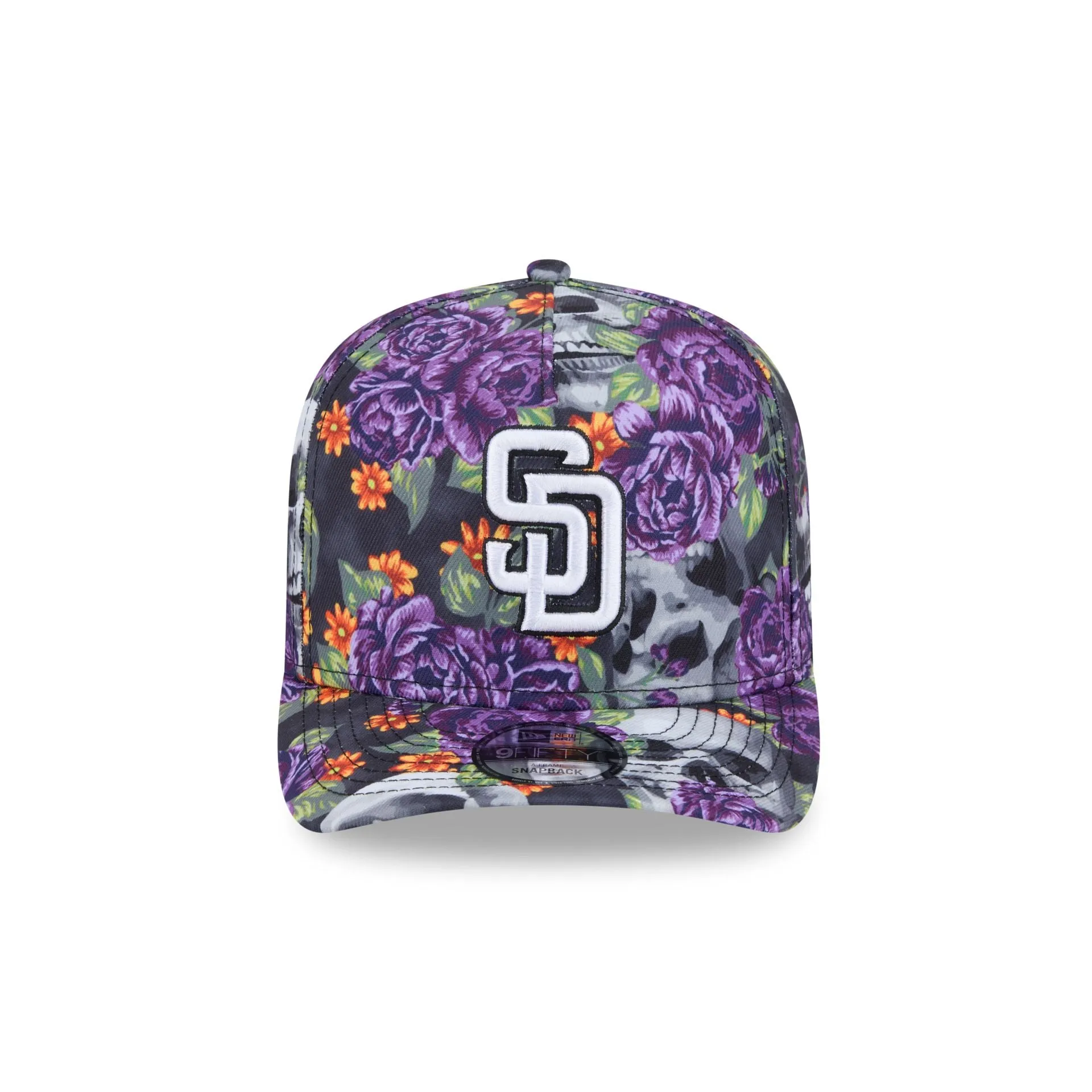 San Diego Padres Day of the Dead Skull & Roses 9FIFTY A-Frame Snapback sold by New Era product image thumbnail 2