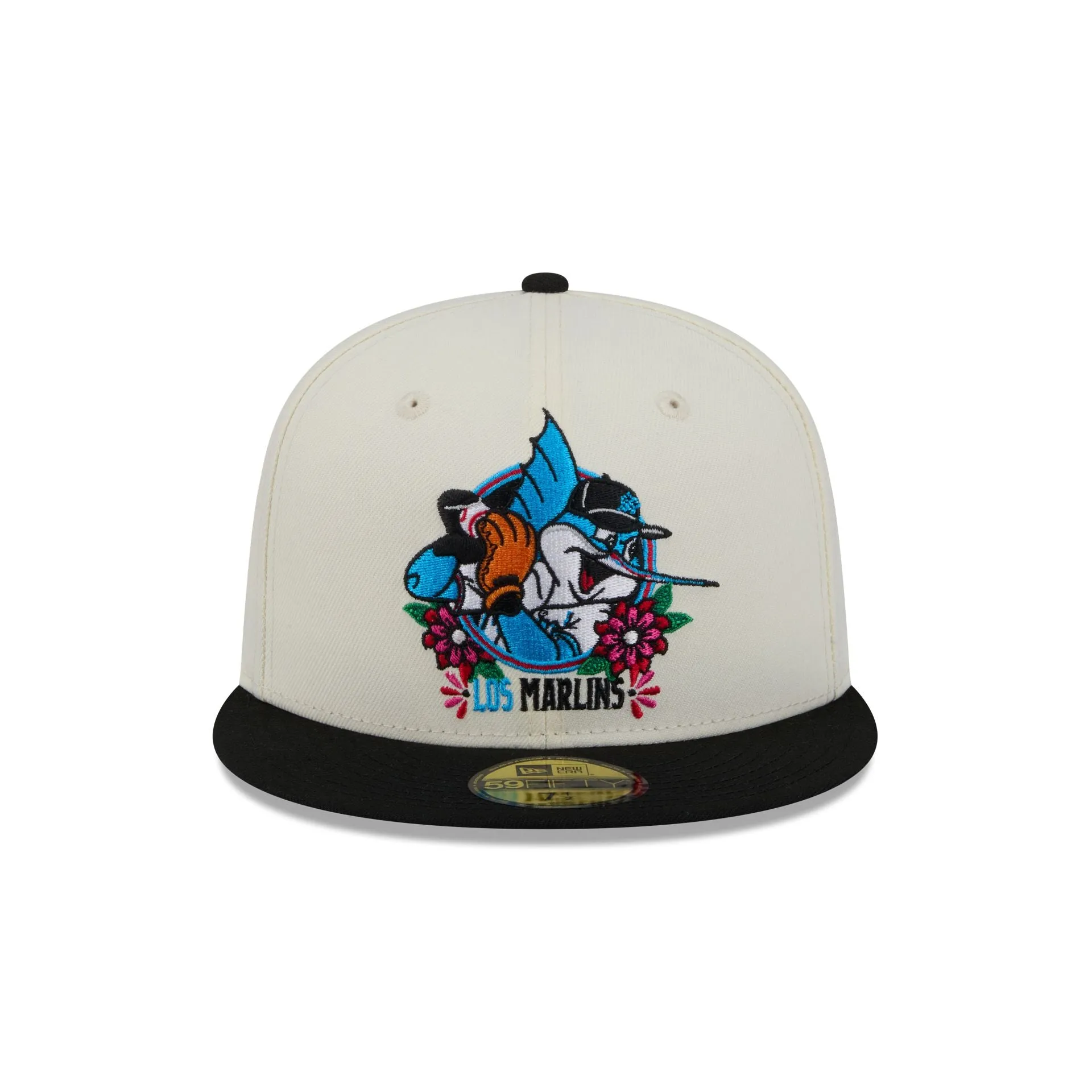 Miami Marlins Day of the Dead Sugar Skull Mascot 59FIFTY Fitted Hat sold by New Era product image thumbnail 2