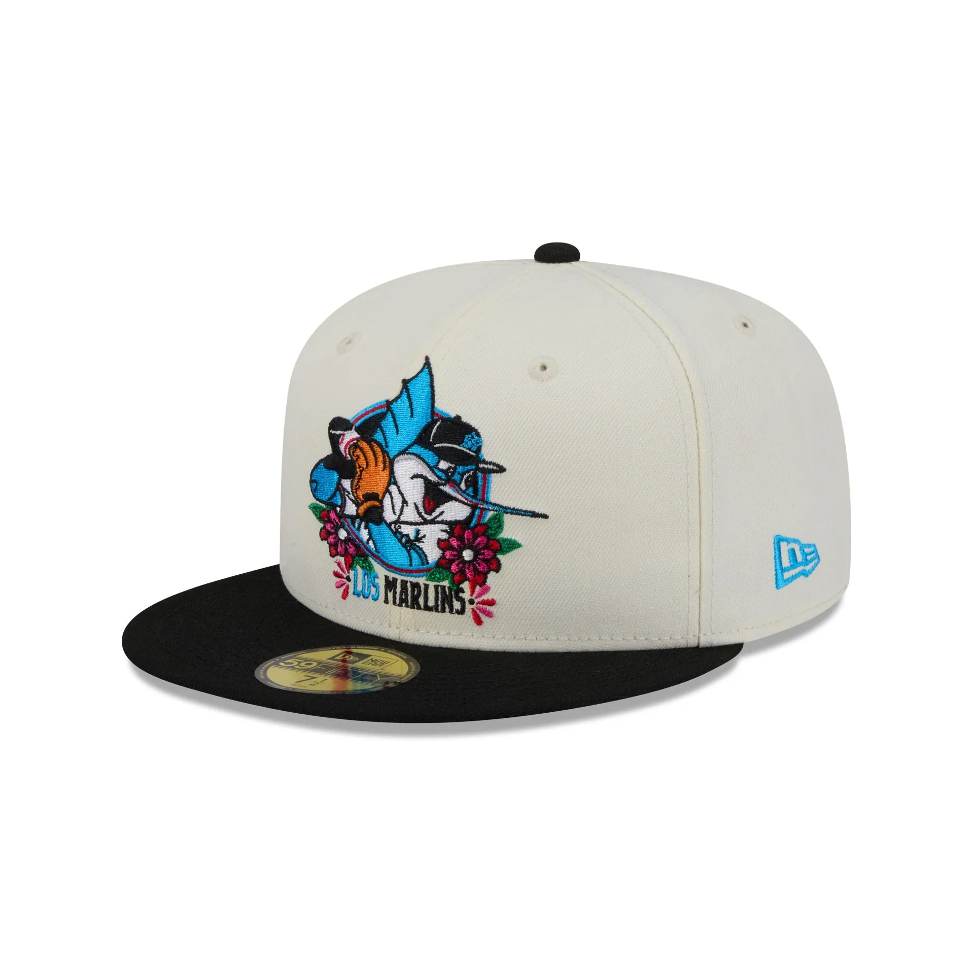 Miami Marlins Day of the Dead Sugar Skull Mascot 59FIFTY Fitted Hat sold by New Era product image thumbnail 3