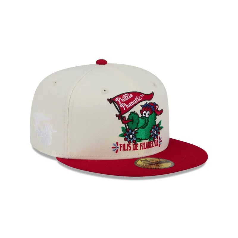 Philadelphia Phillies Day of the Dead Sugar Skull Mascot 59FIFTY Fitted Hat sold by New Era