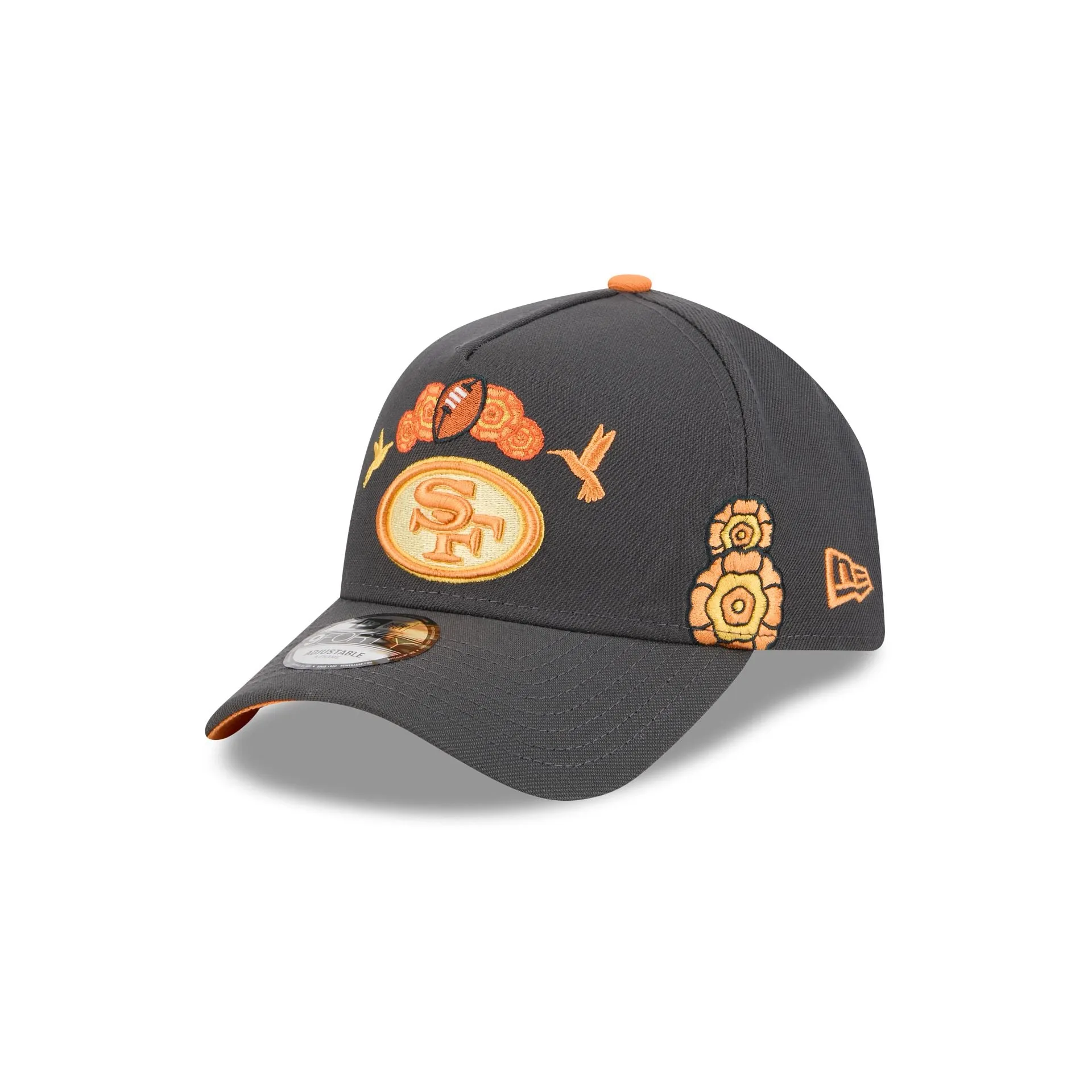 San Francisco 49ers Day of the Dead Graphite 9FORTY A-Frame Snapback Hat sold by New Era product image thumbnail 3